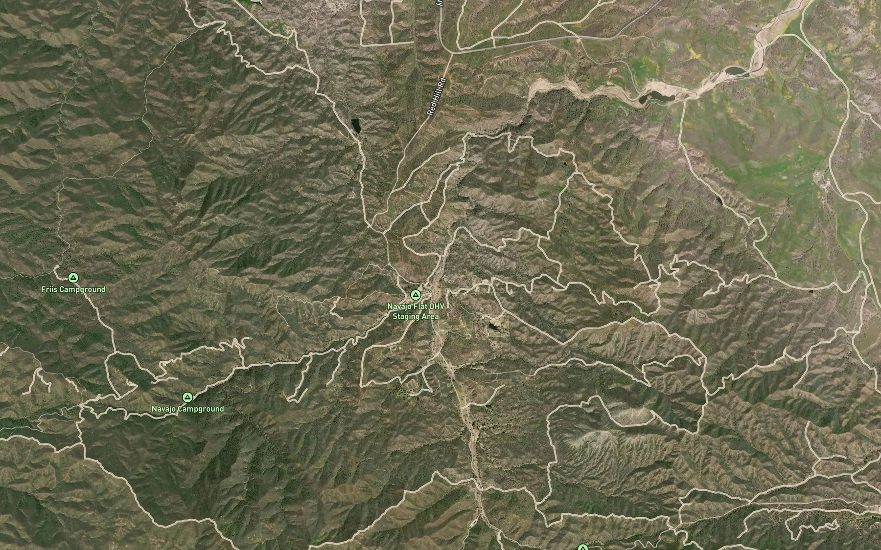 Satellite map of the McGinnis Creek