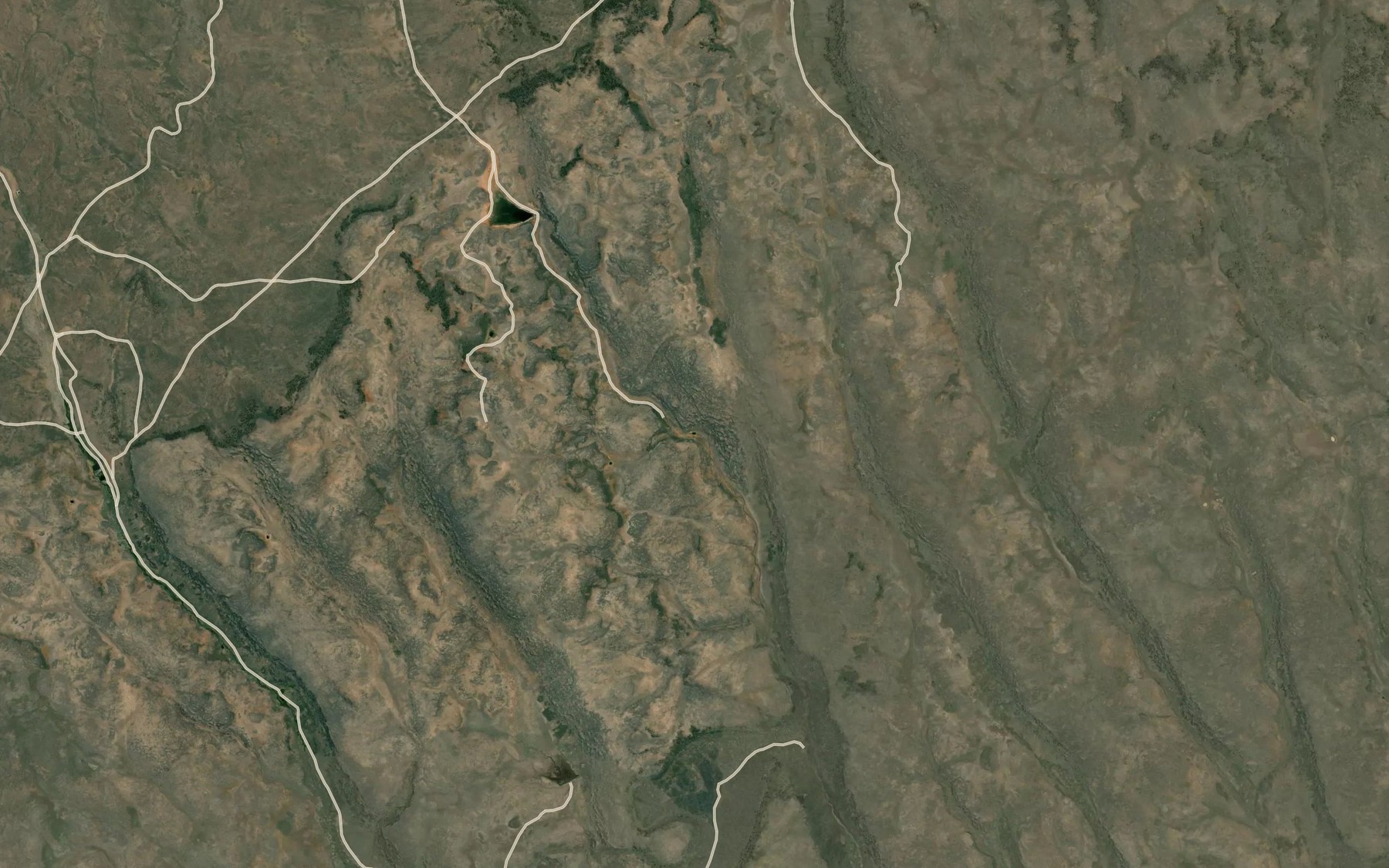 Satellite map of the Dry Creek Reservoir Number Eight