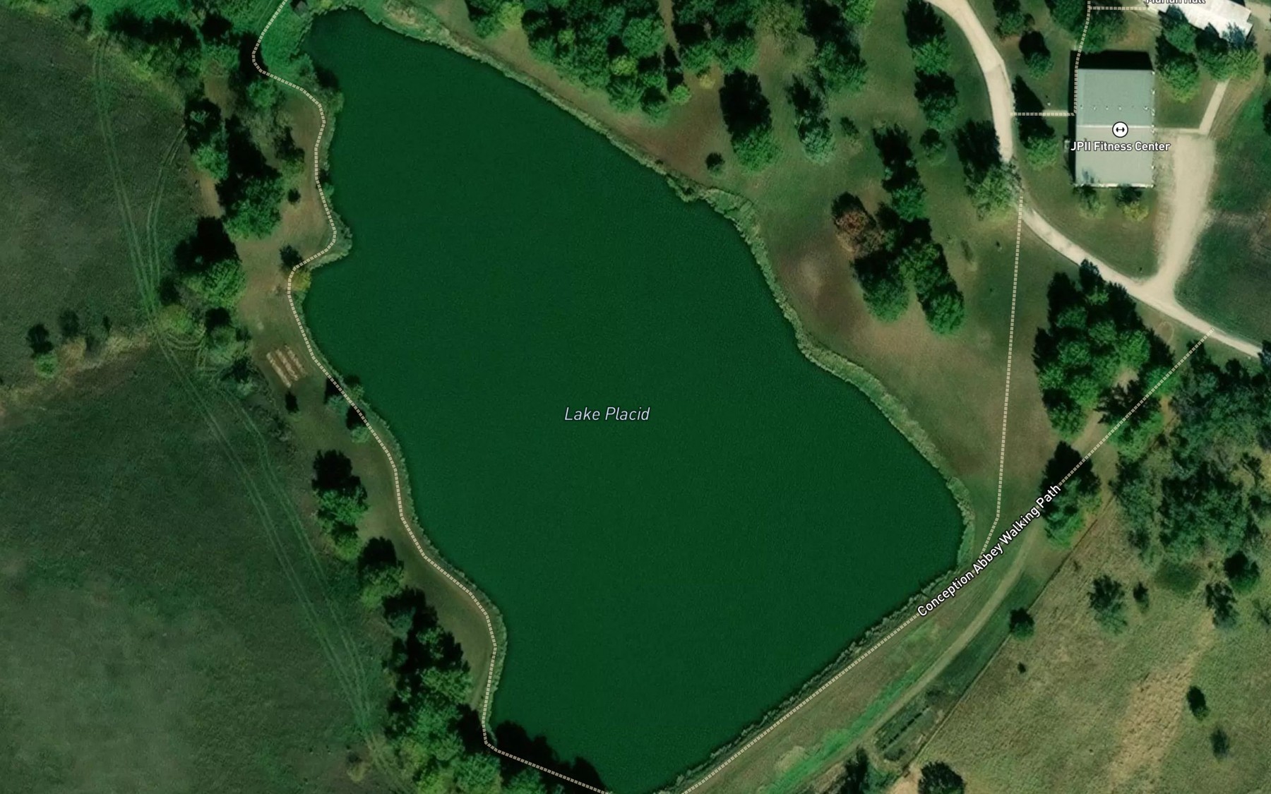 Satellite map of the Conception Abbey Reservoir