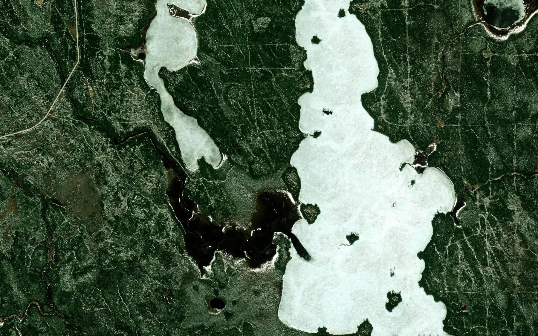 Satellite map of the Doherty Creek
