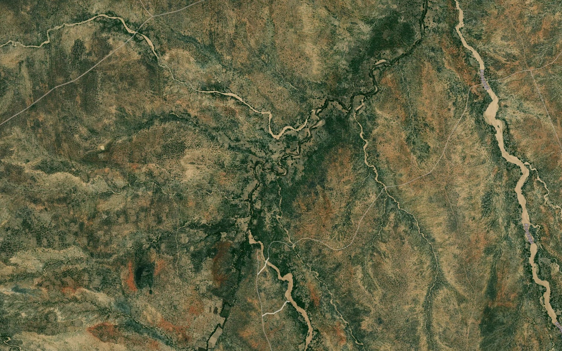 Satellite map of the Chesawach