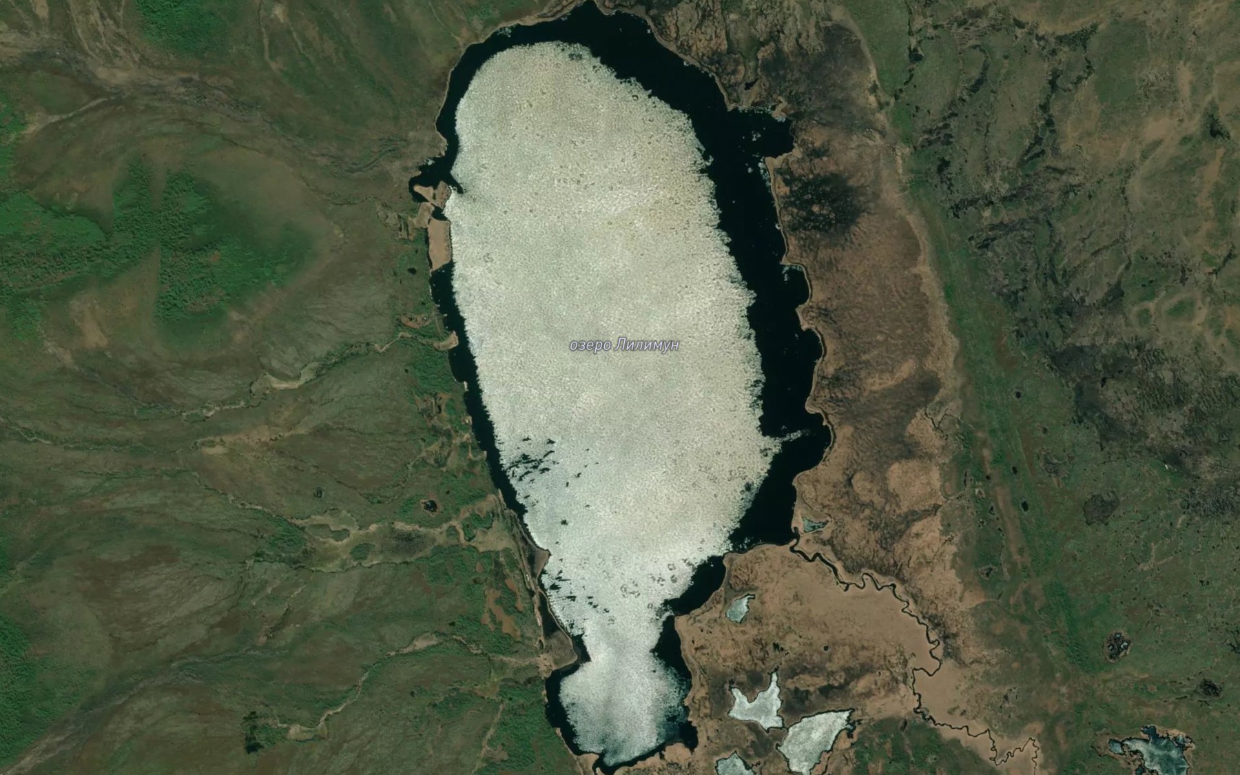 Satellite map of the Ozero Lilimun