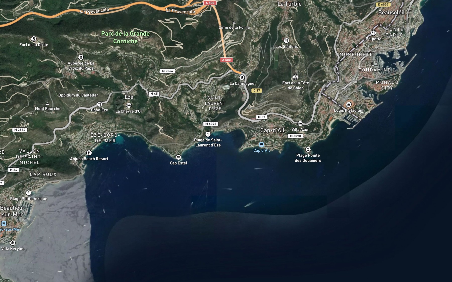 Satellite map of the Baie de Saint-Laurent