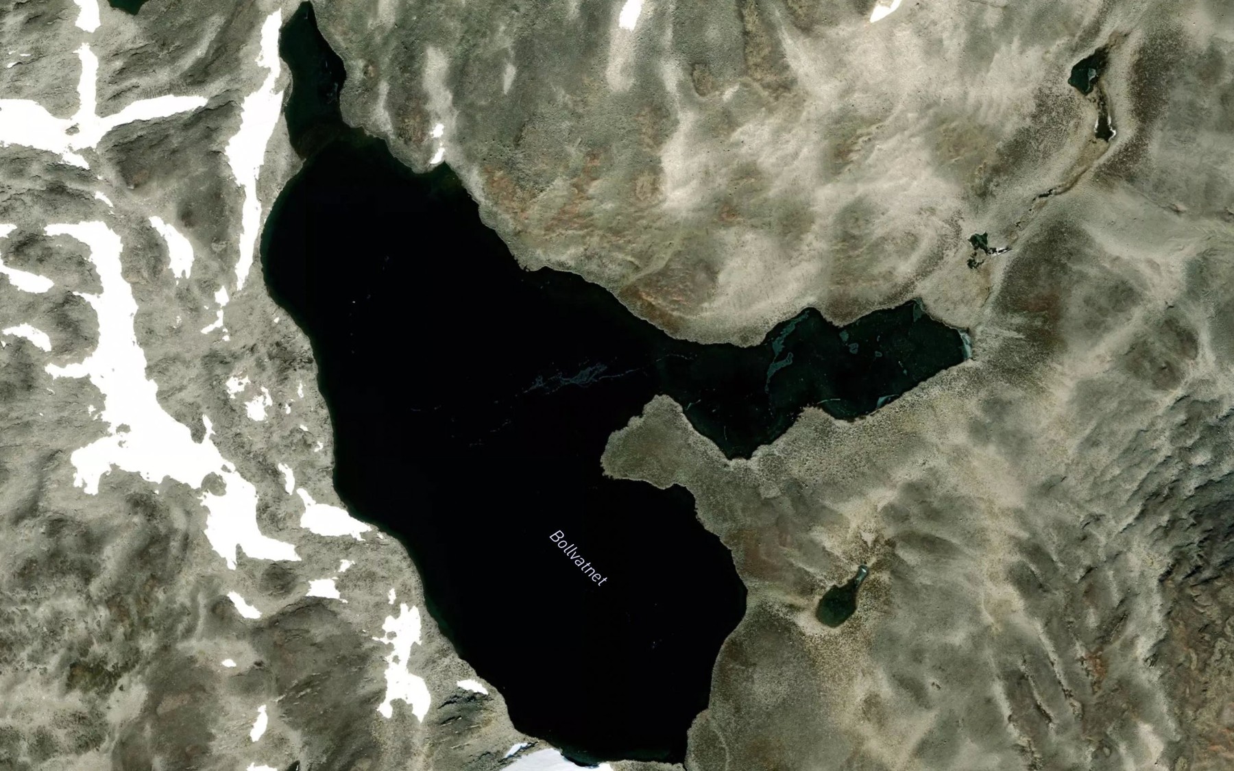 Satellite map of the Bollvatnet