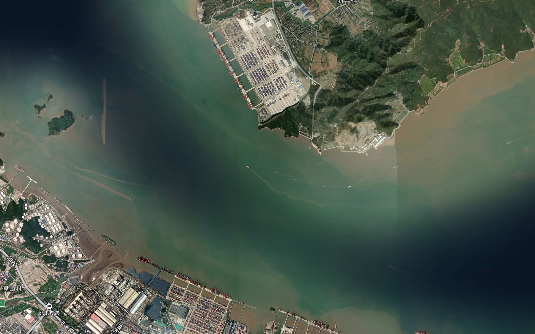 Satellite map of the Mantou Jiao