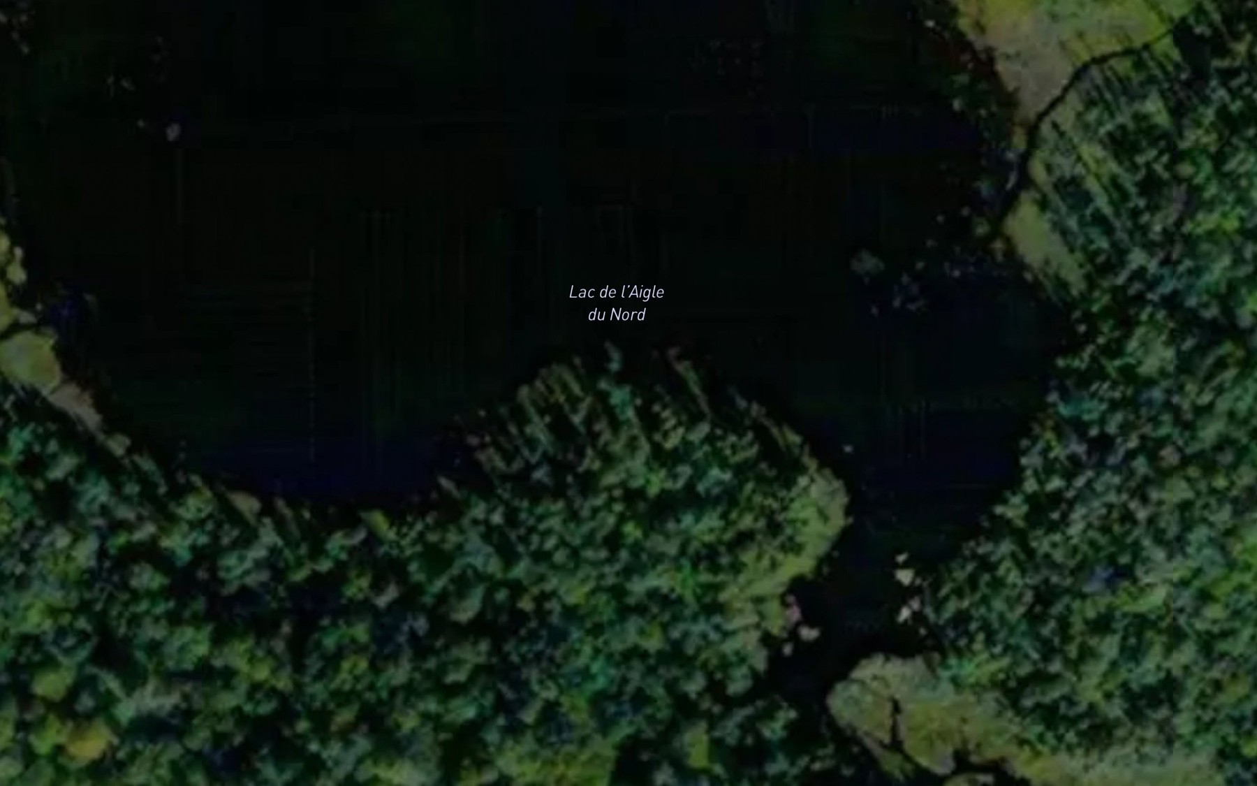 Satellite map of the Lac de l'Aigle du Nord
