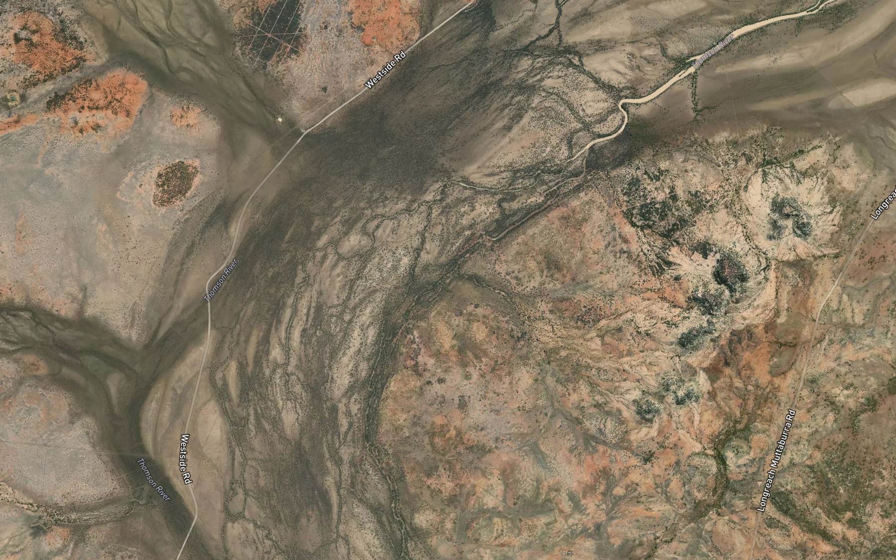 Satellite map of the Thornton Creek