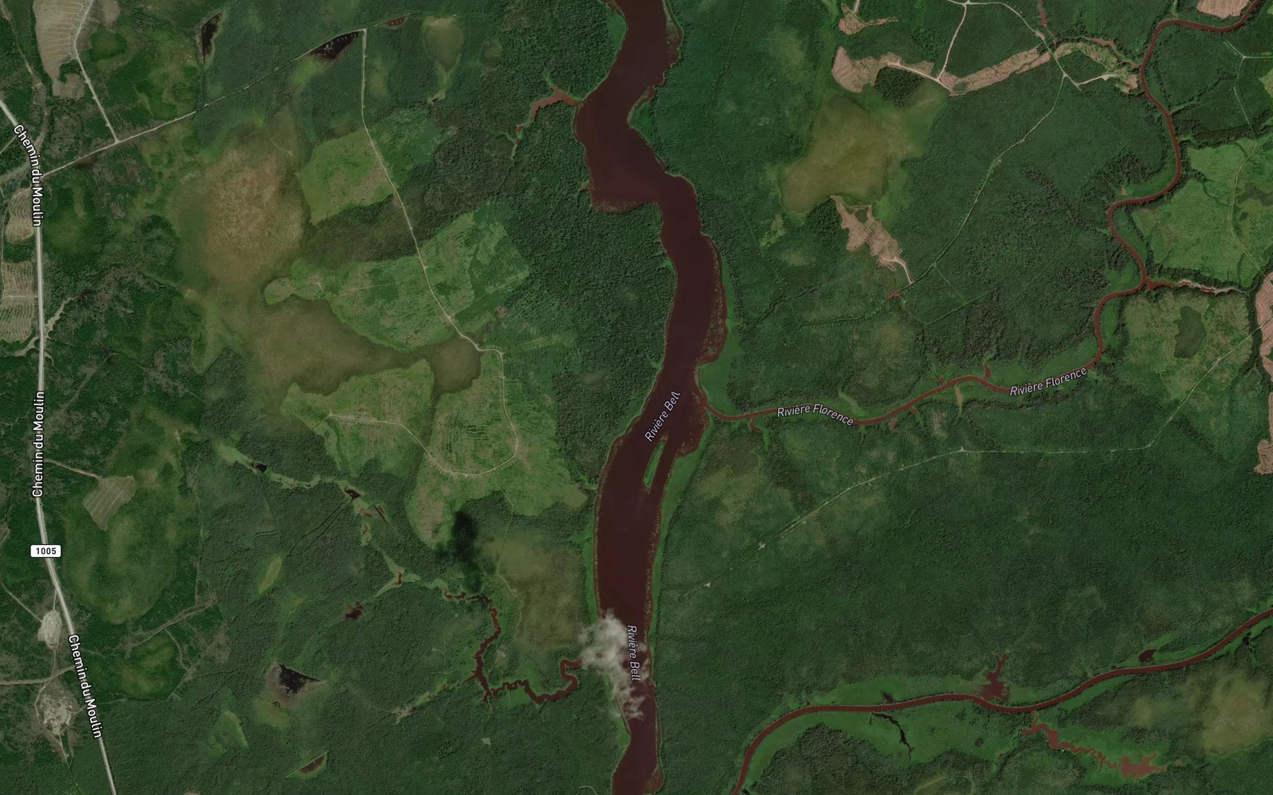 Satellite map of the Riviere Florence