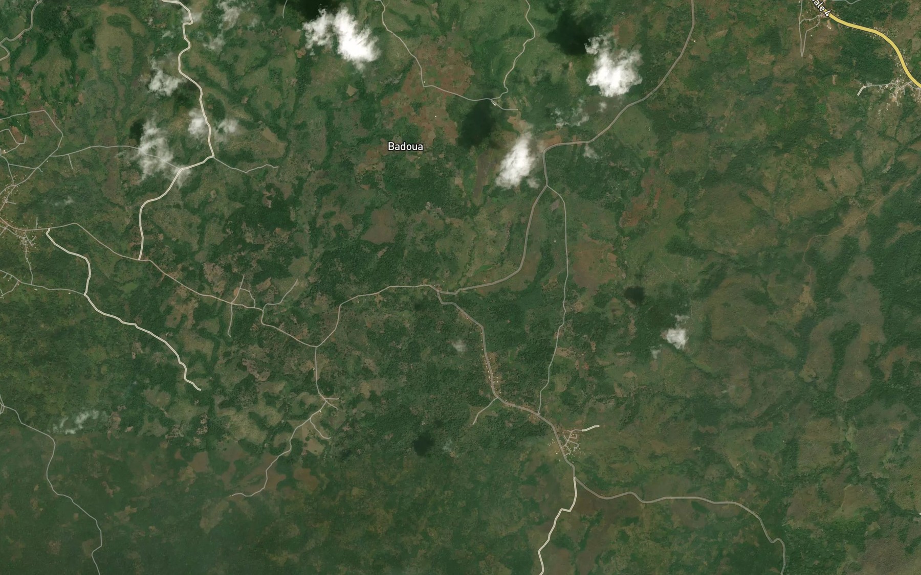 Satellite map of the Manchou
