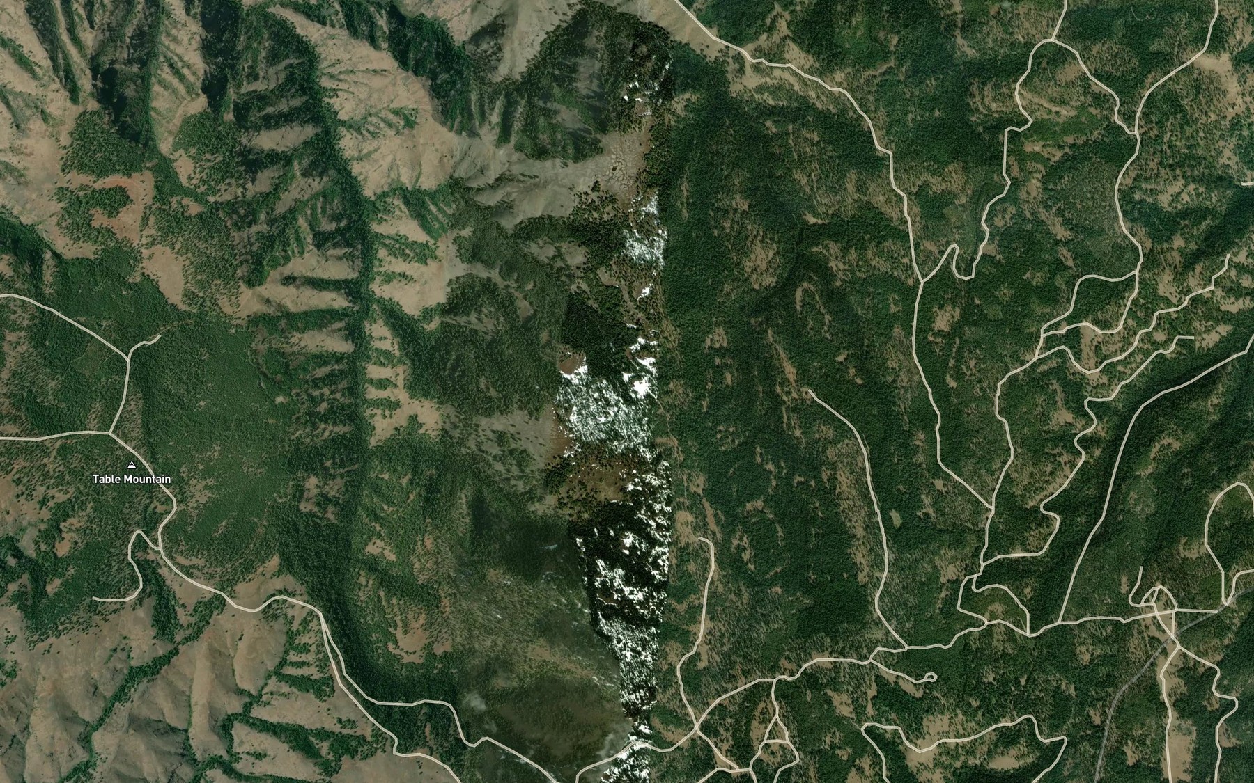 Satellite map of the Corral Spring