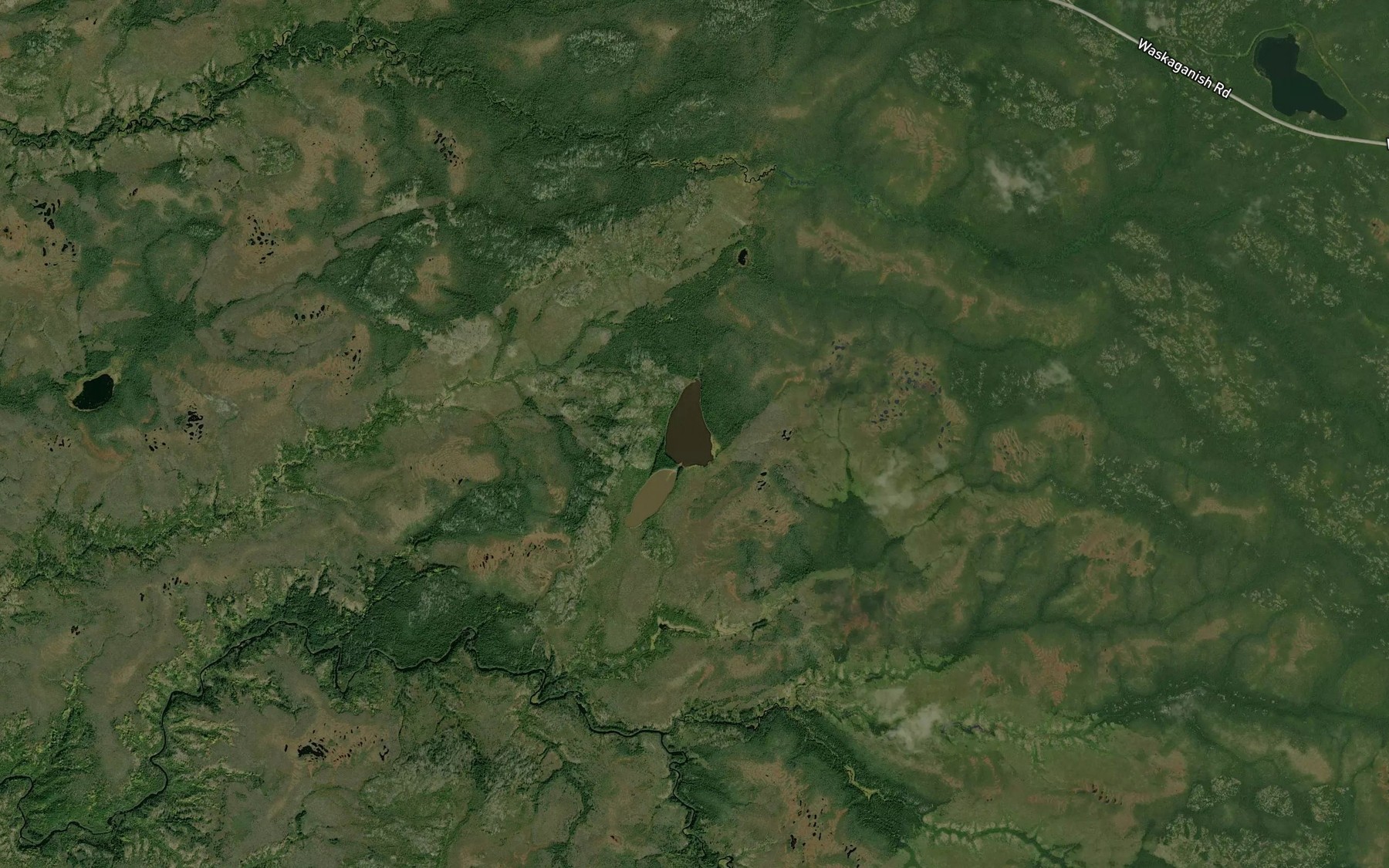 Satellite map of the Lac Nichikw