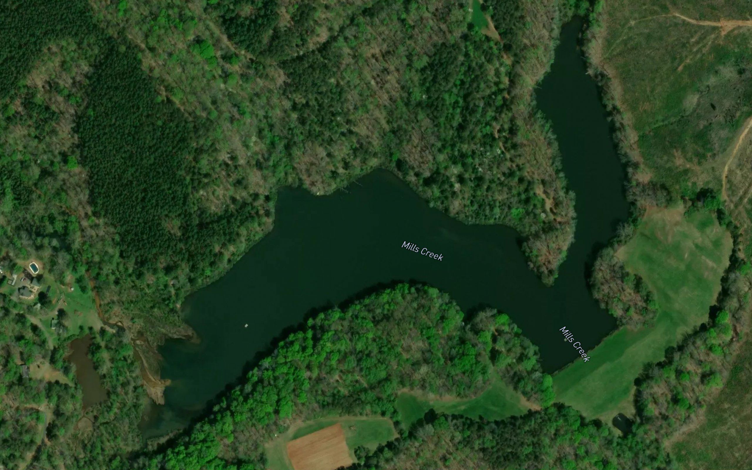 Town Fork Creek Watershed Lake Fifteen