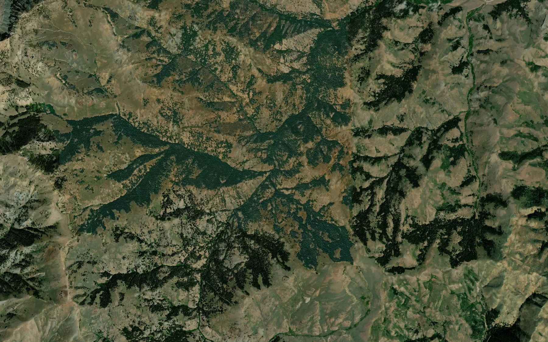 Satellite map of the Timber Creek