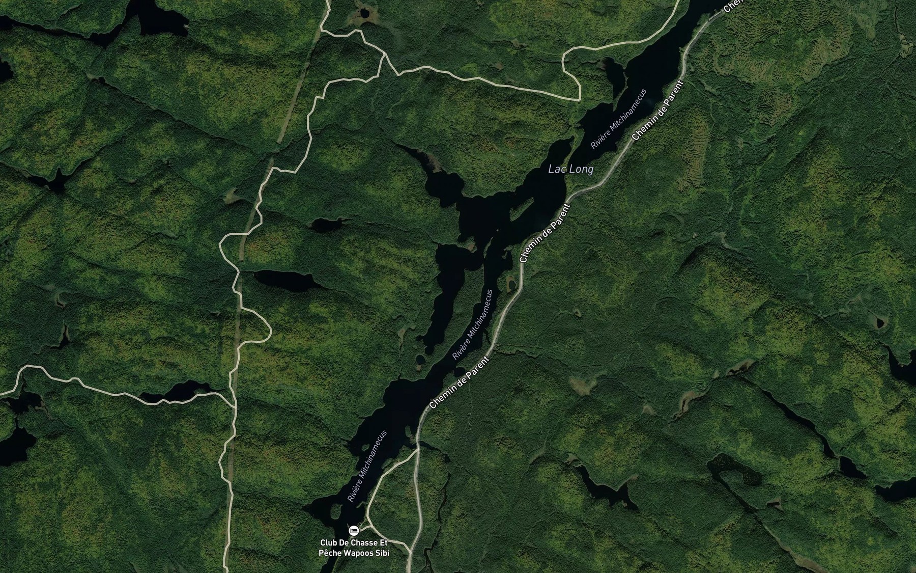 Satellite map of the Baie Longue