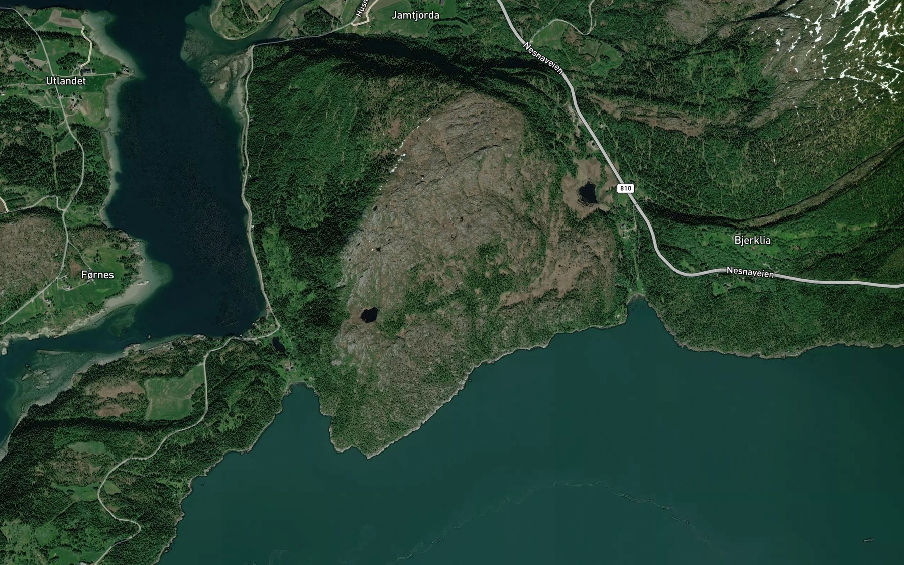 Satellite map of the Finnbekken