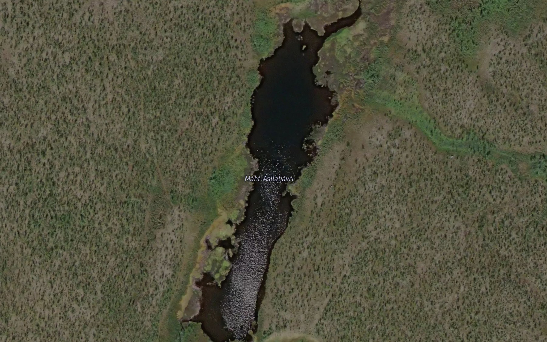 Satellite map of the Mattaslatjavri