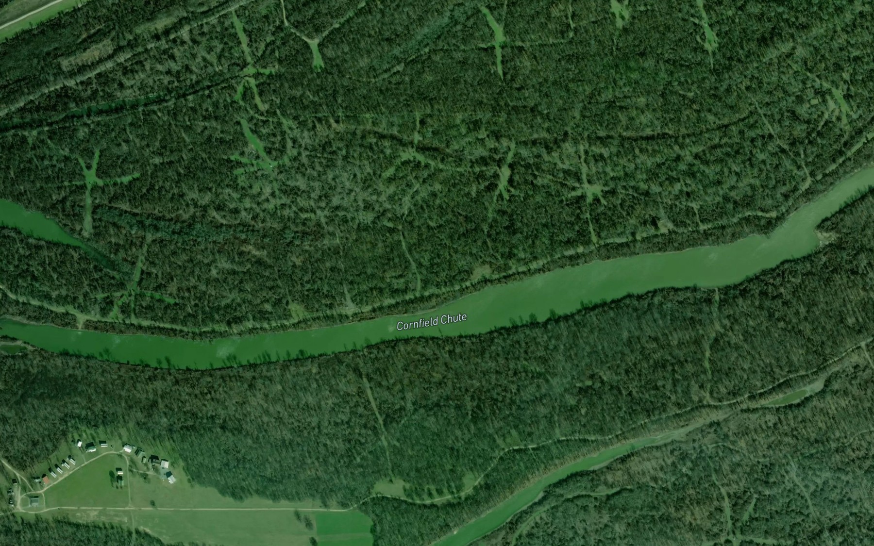 Satellite map of the Cornfield Chute