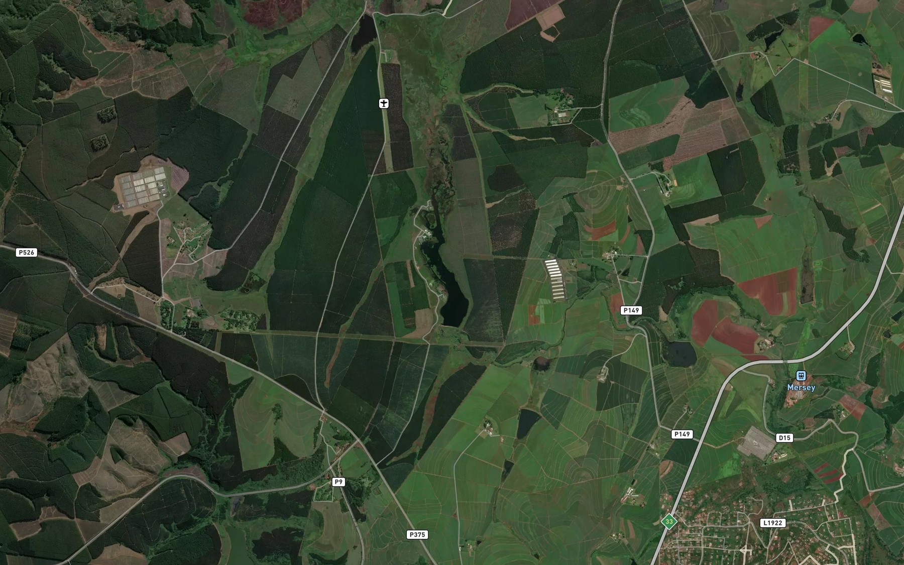 Satellite map of the Cramond Satellite Dam