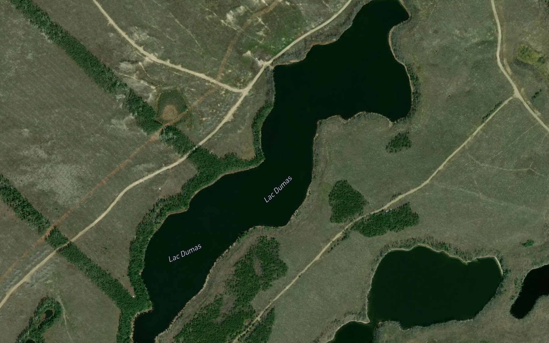 Satellite map of the Lac Dumas