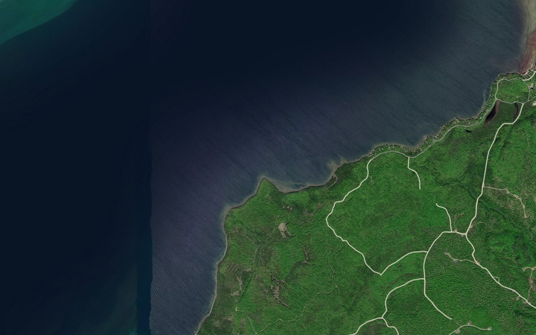Satellite map of the Lamon Creek