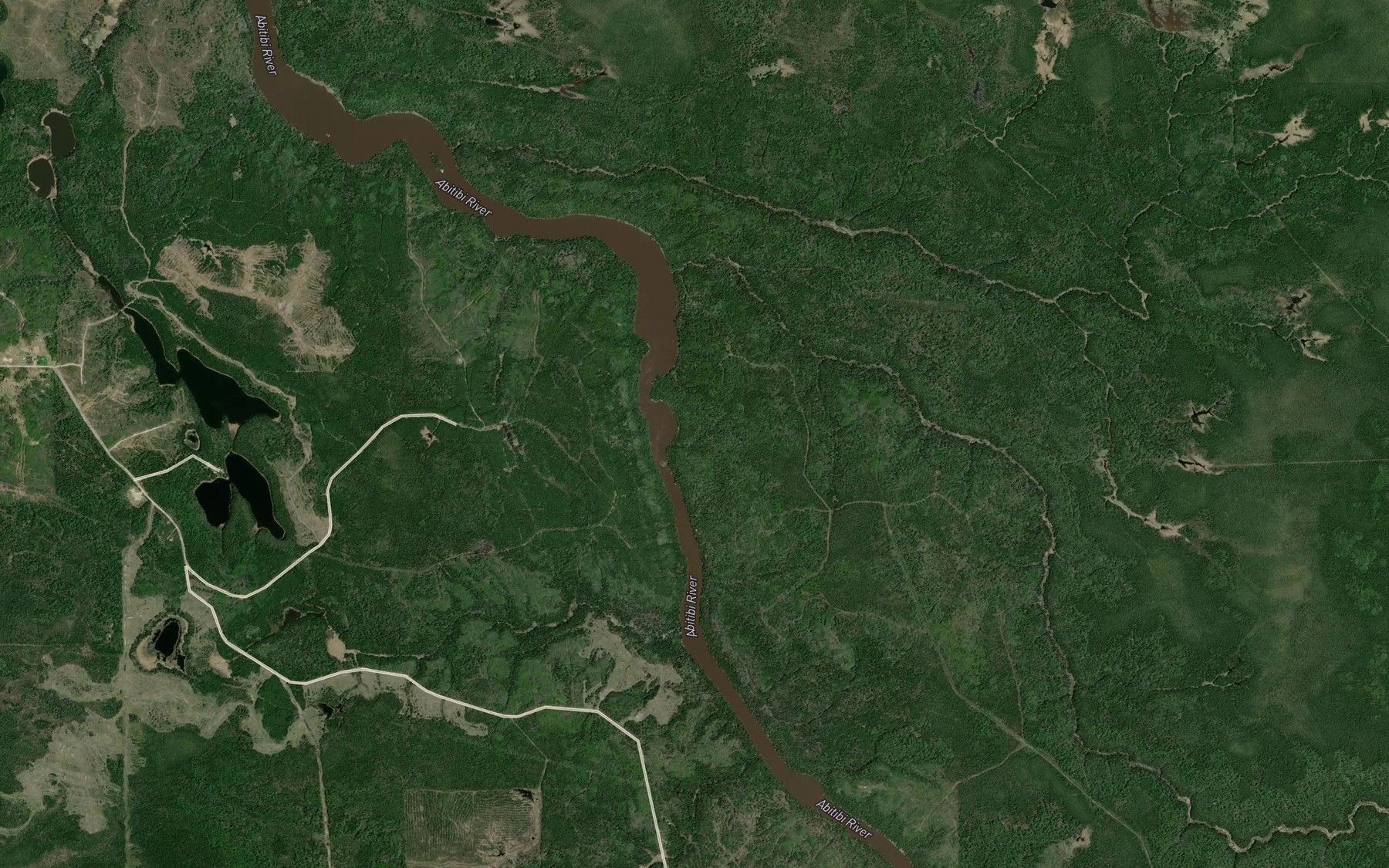 Satellite map of the Buckdeer Rapids