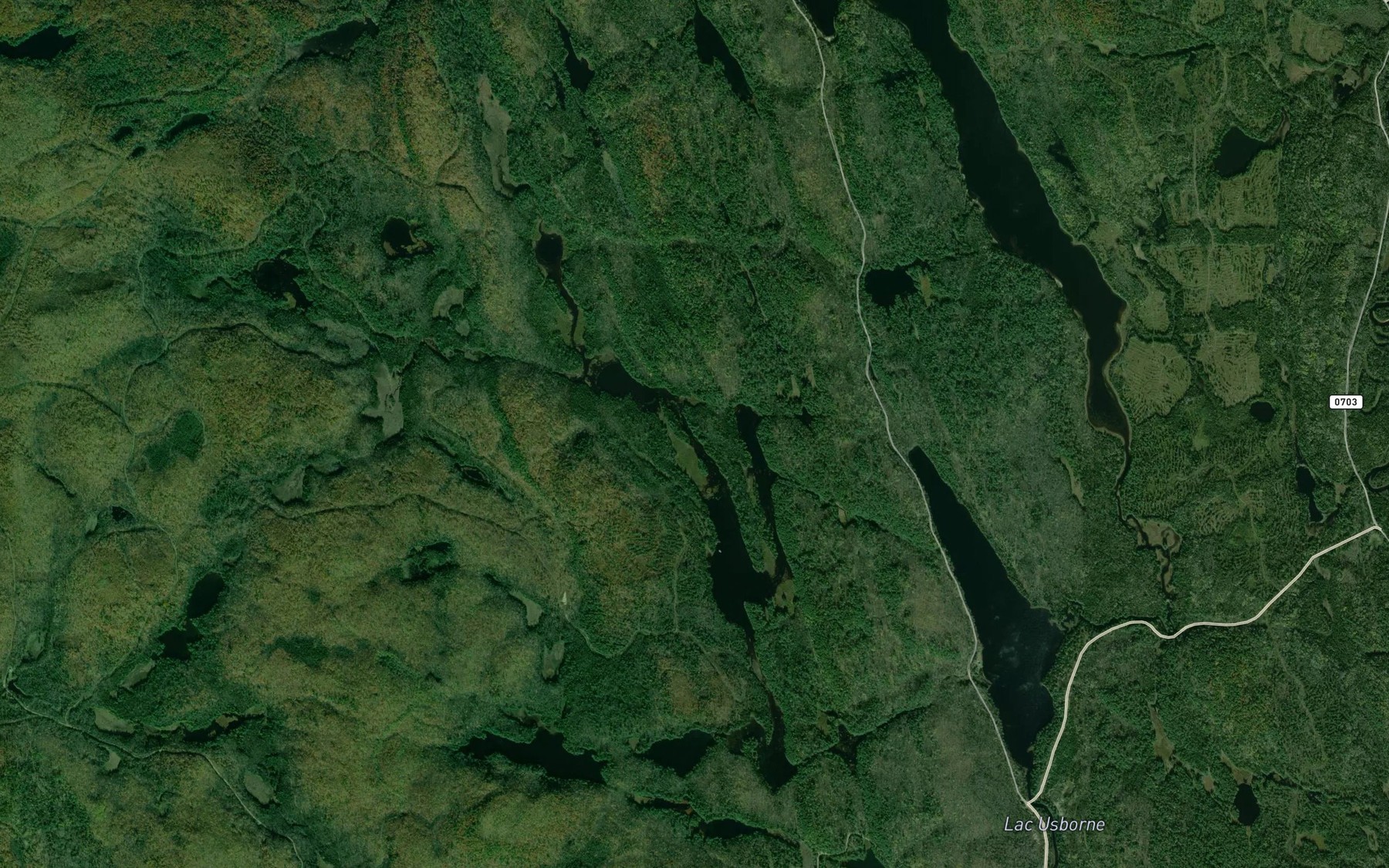 Satellite map of the Lac au Joug