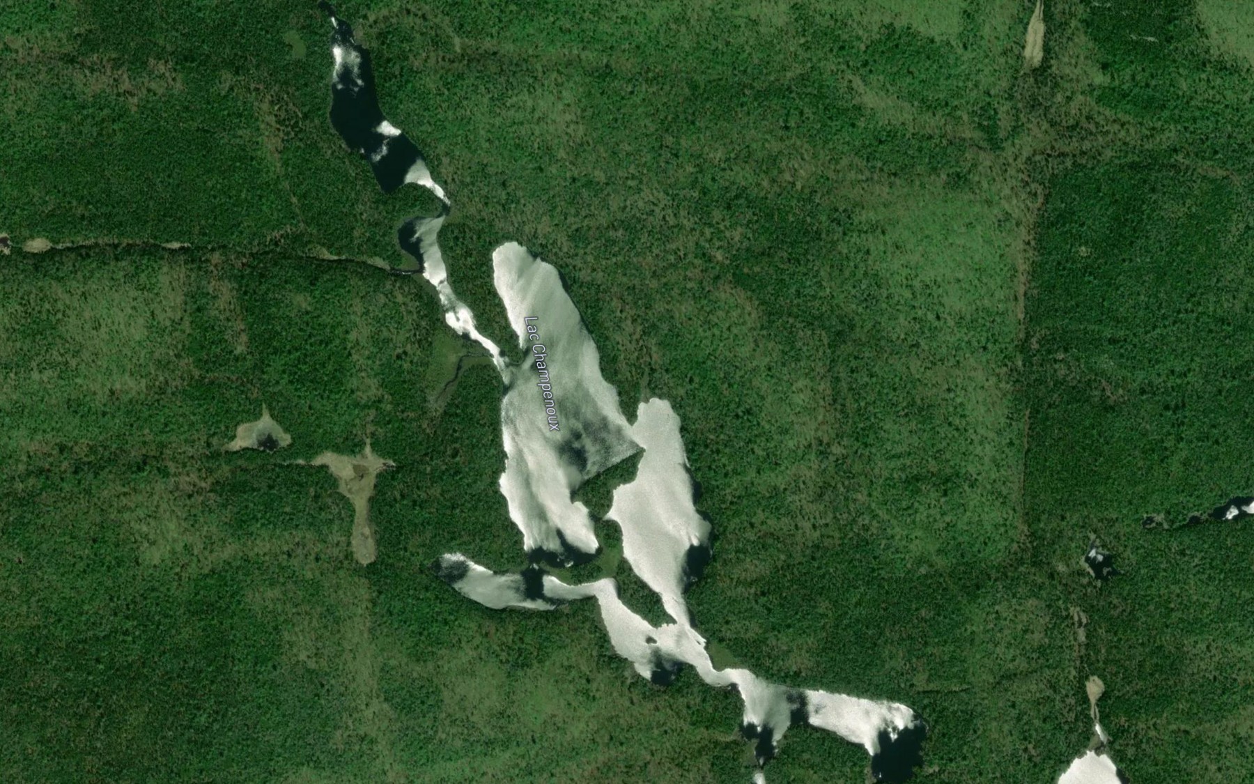 Satellite map of the Lac Champenoux