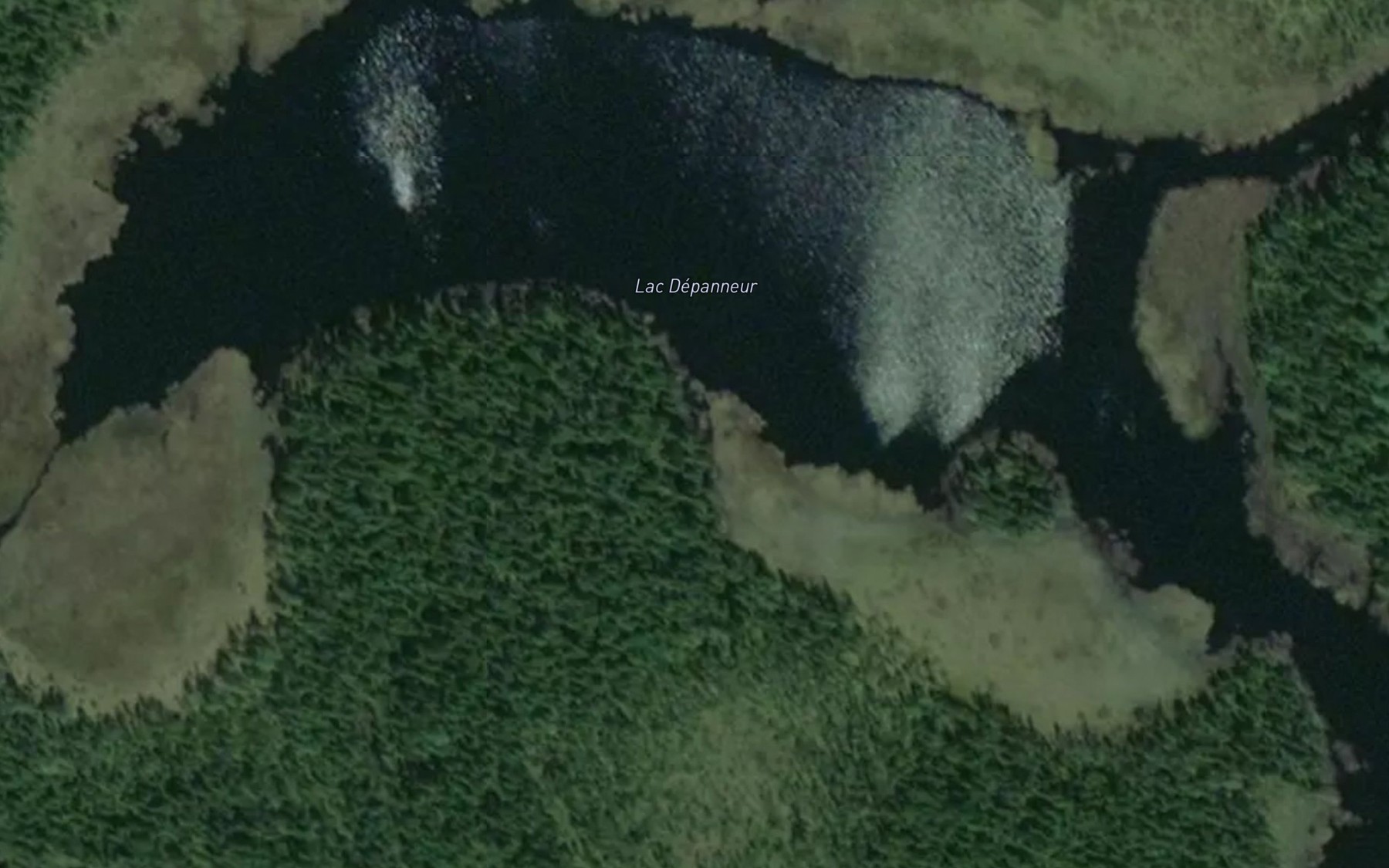 Satellite map of the Lac Depanneur