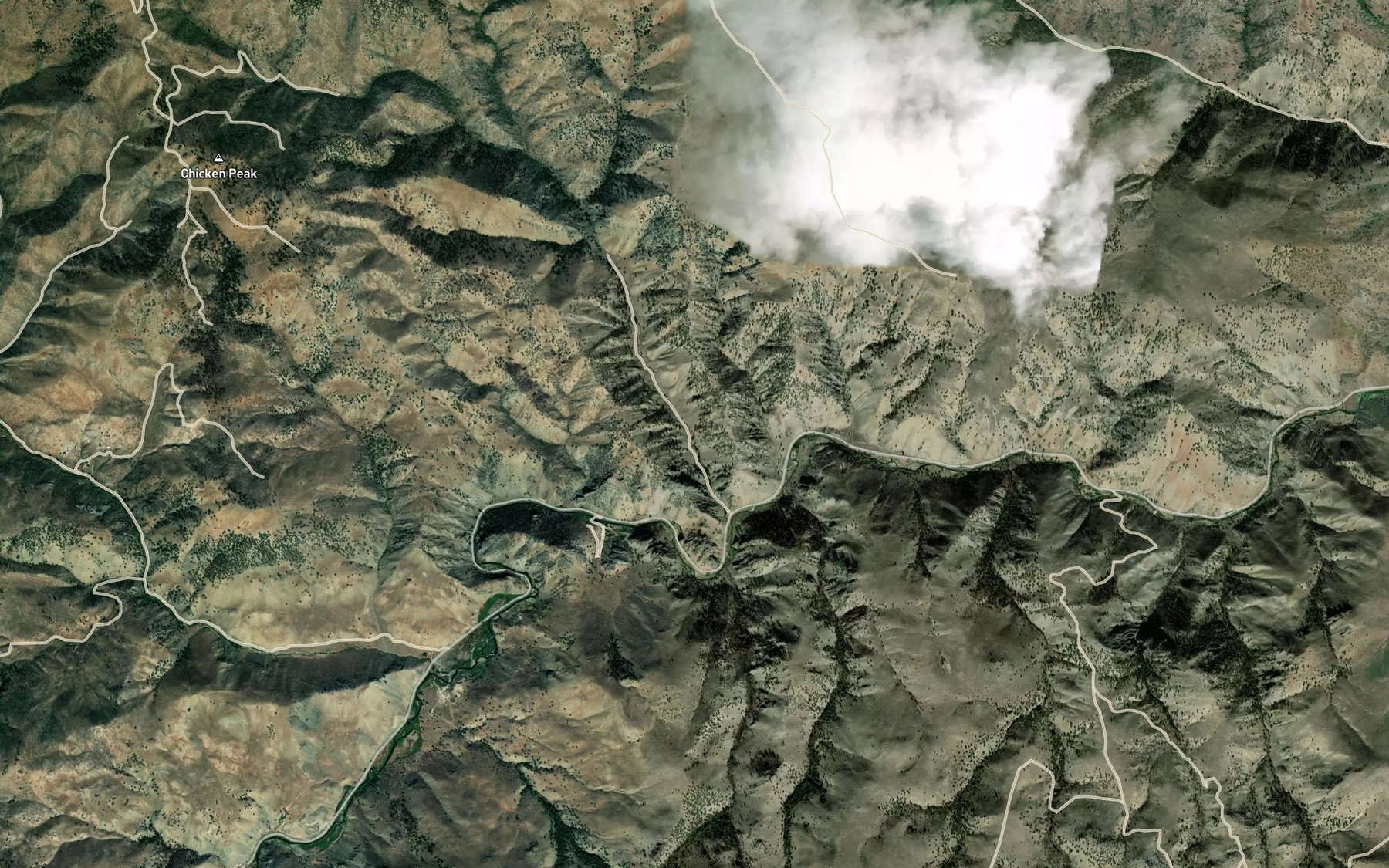 Satellite map of the French Spring