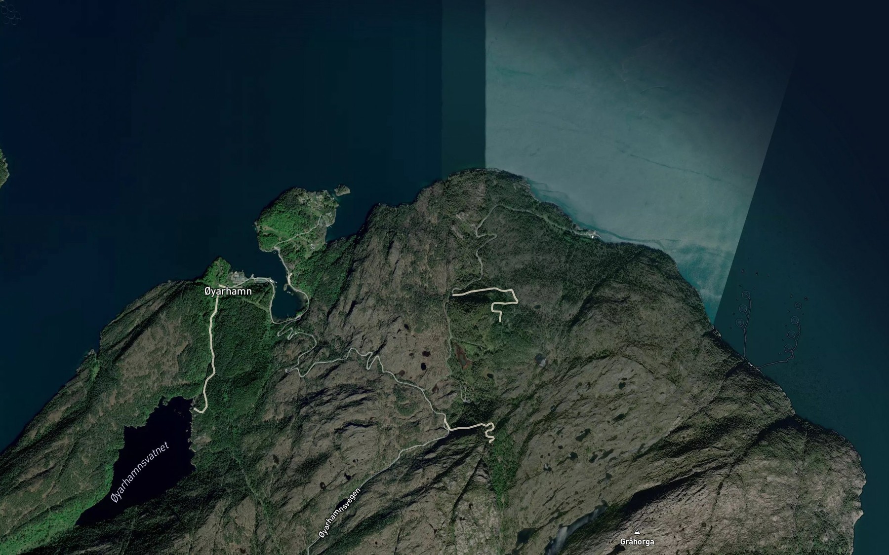Satellite map of the Raudelva