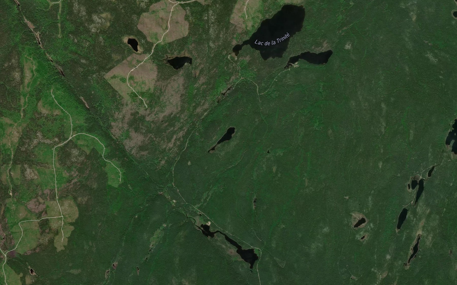 Satellite map of the Lac Pilote