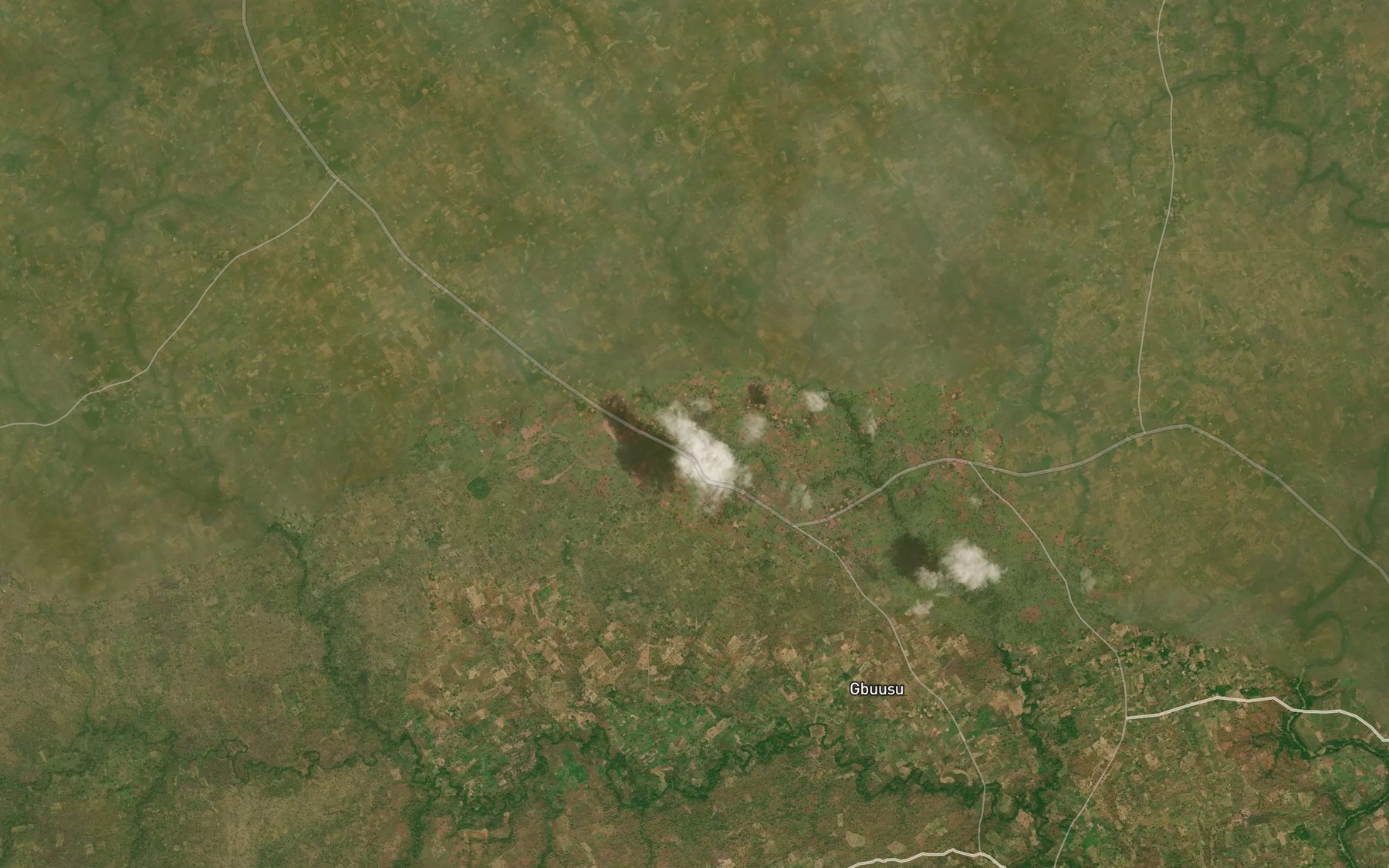 Satellite map of the Chirebe Stream