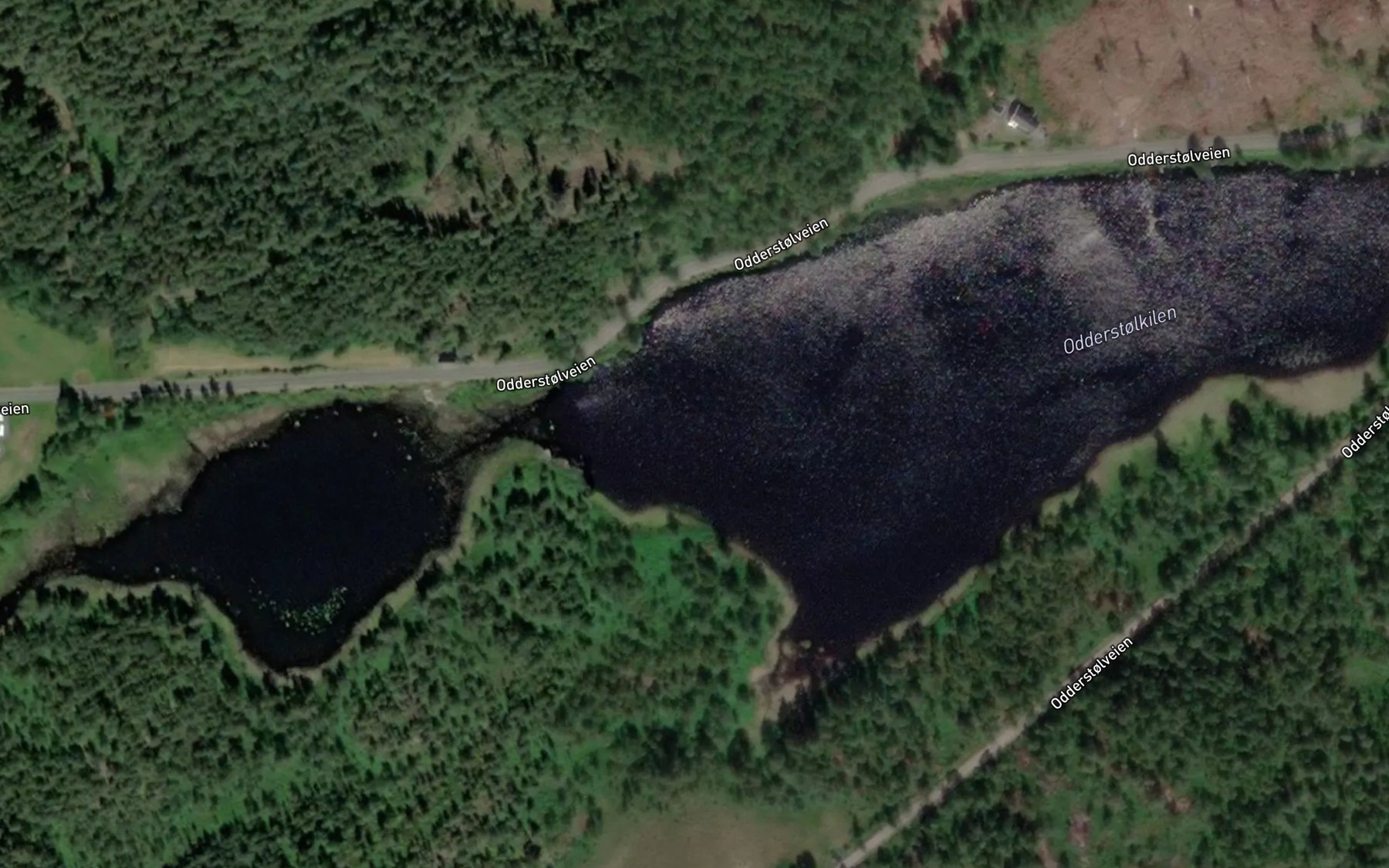 Satellite map of the Odderstolkilen