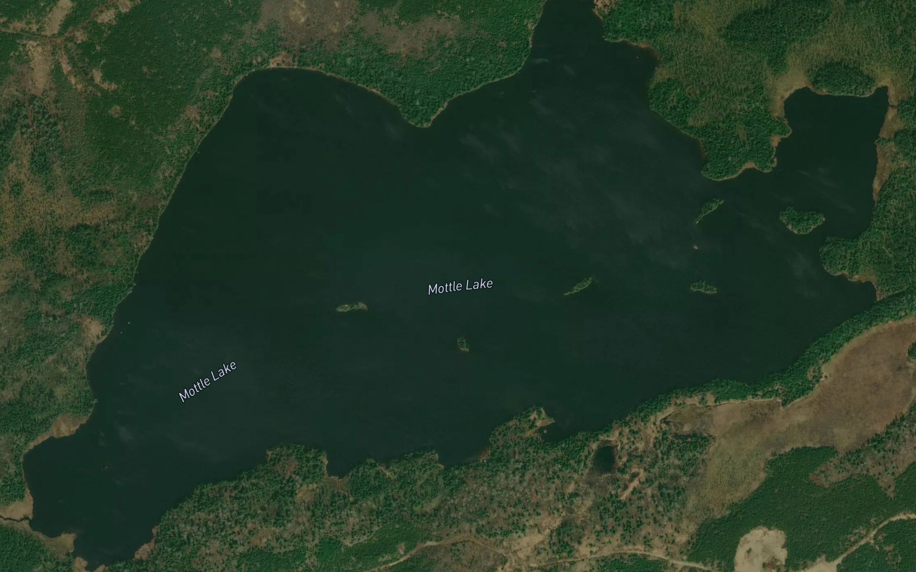 Satellite map of the Mottle Lake