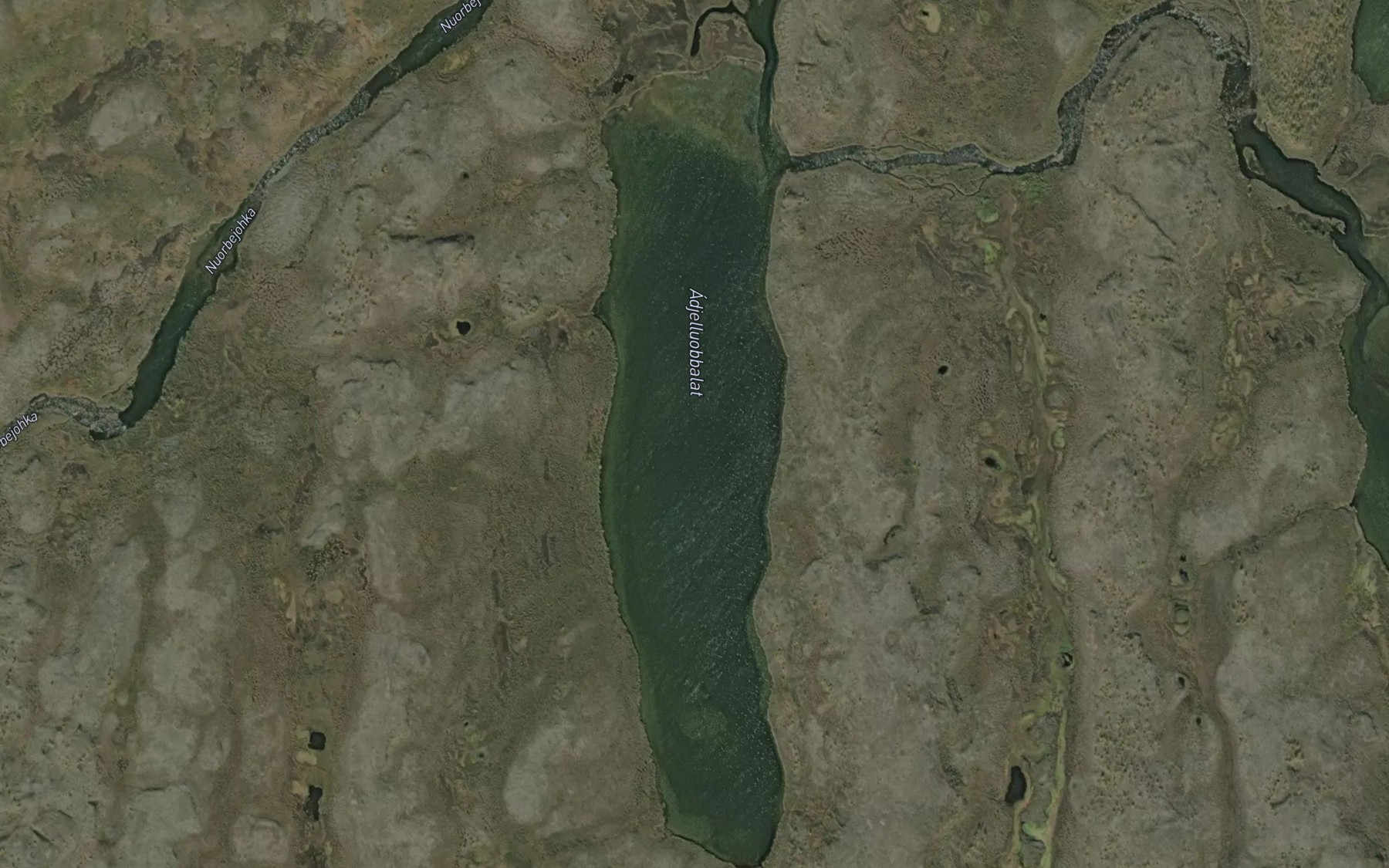 Satellite map of the Addjelluobbalat