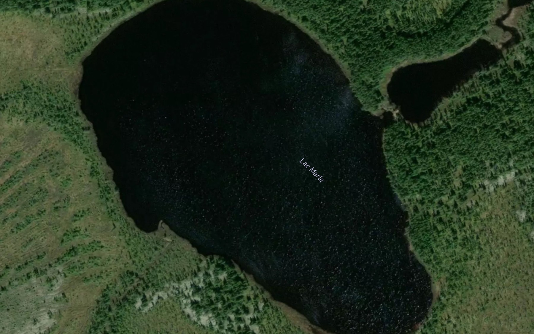 Satellite map of the Lac Marle