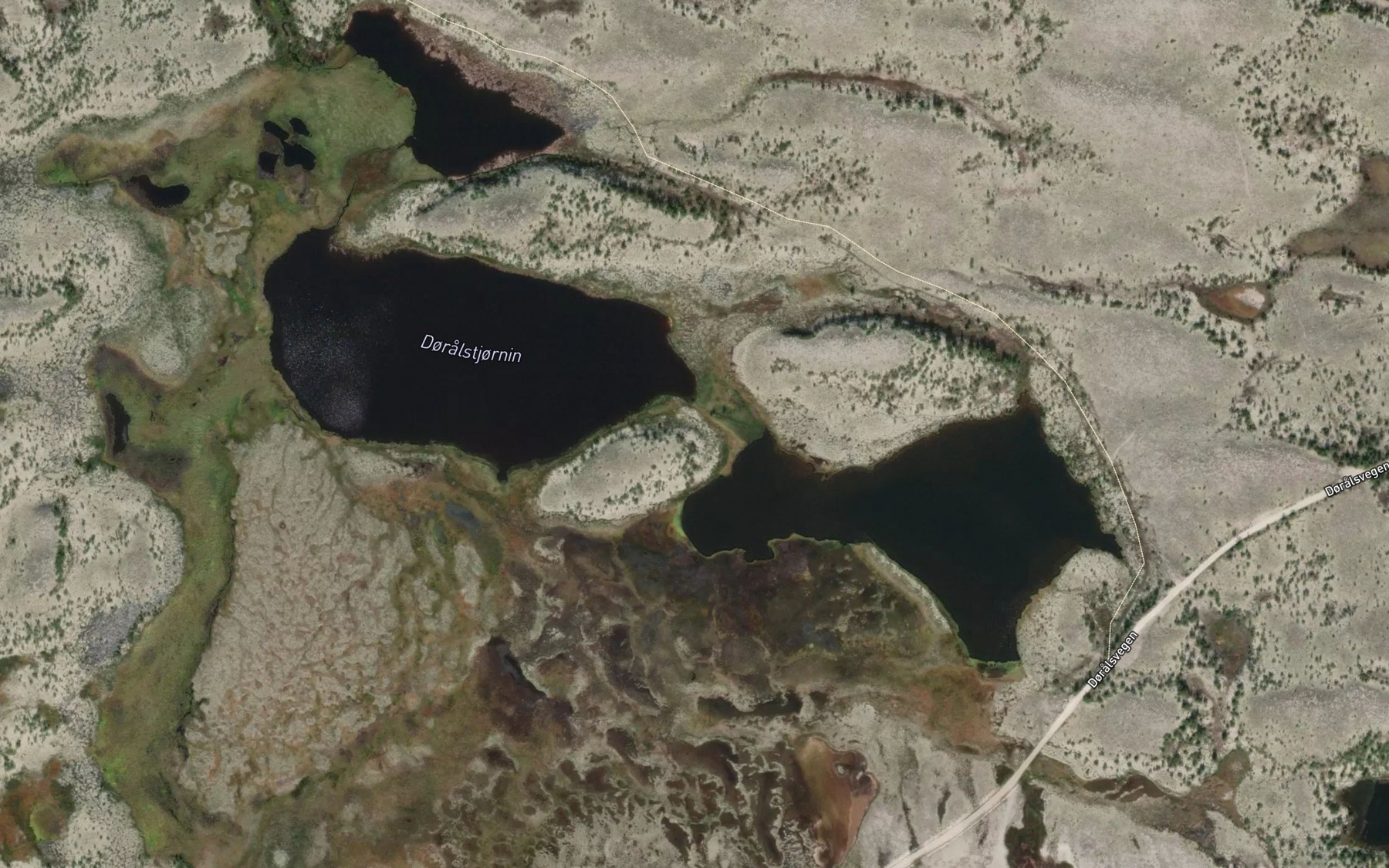 Satellite map of the Doralstjornin