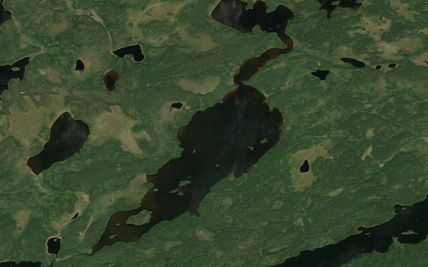 Satellite map of the Hopley Lake