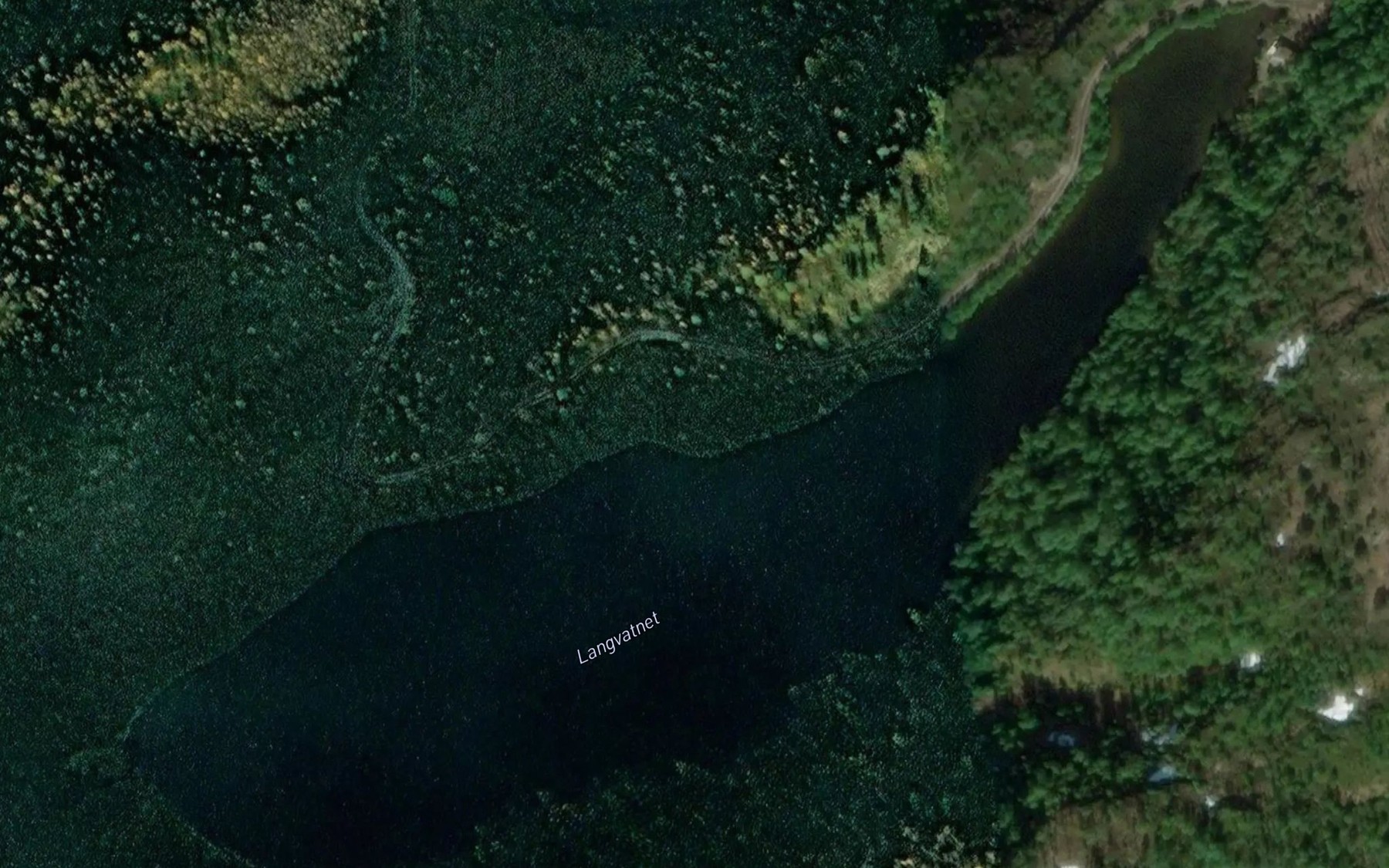 Satellite map of the Langvatnet