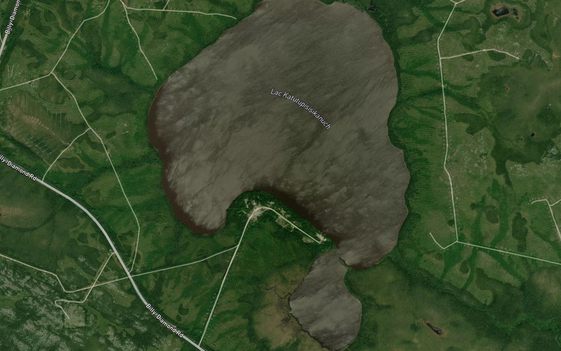 Satellite map of the Lac Katutupisisikanuch