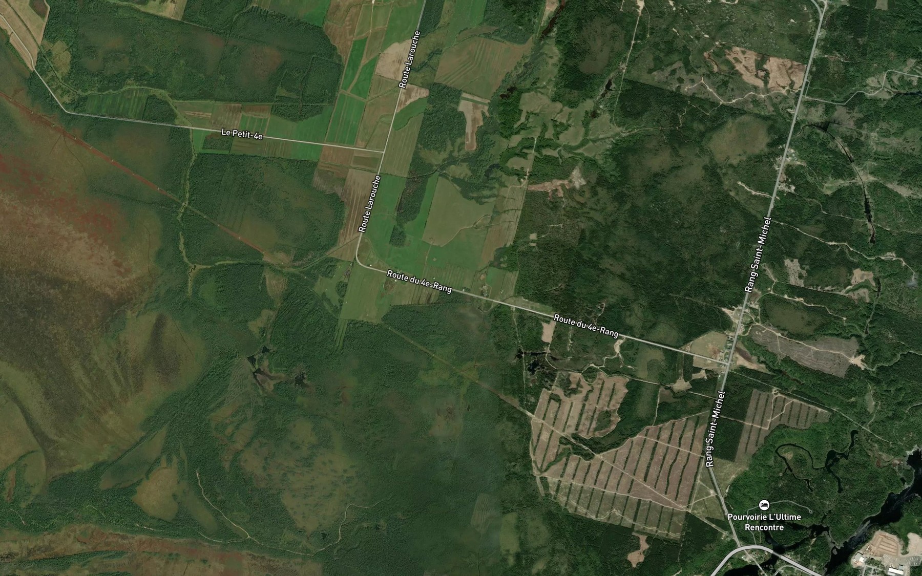Satellite map of the Cours d'eau Lebel
