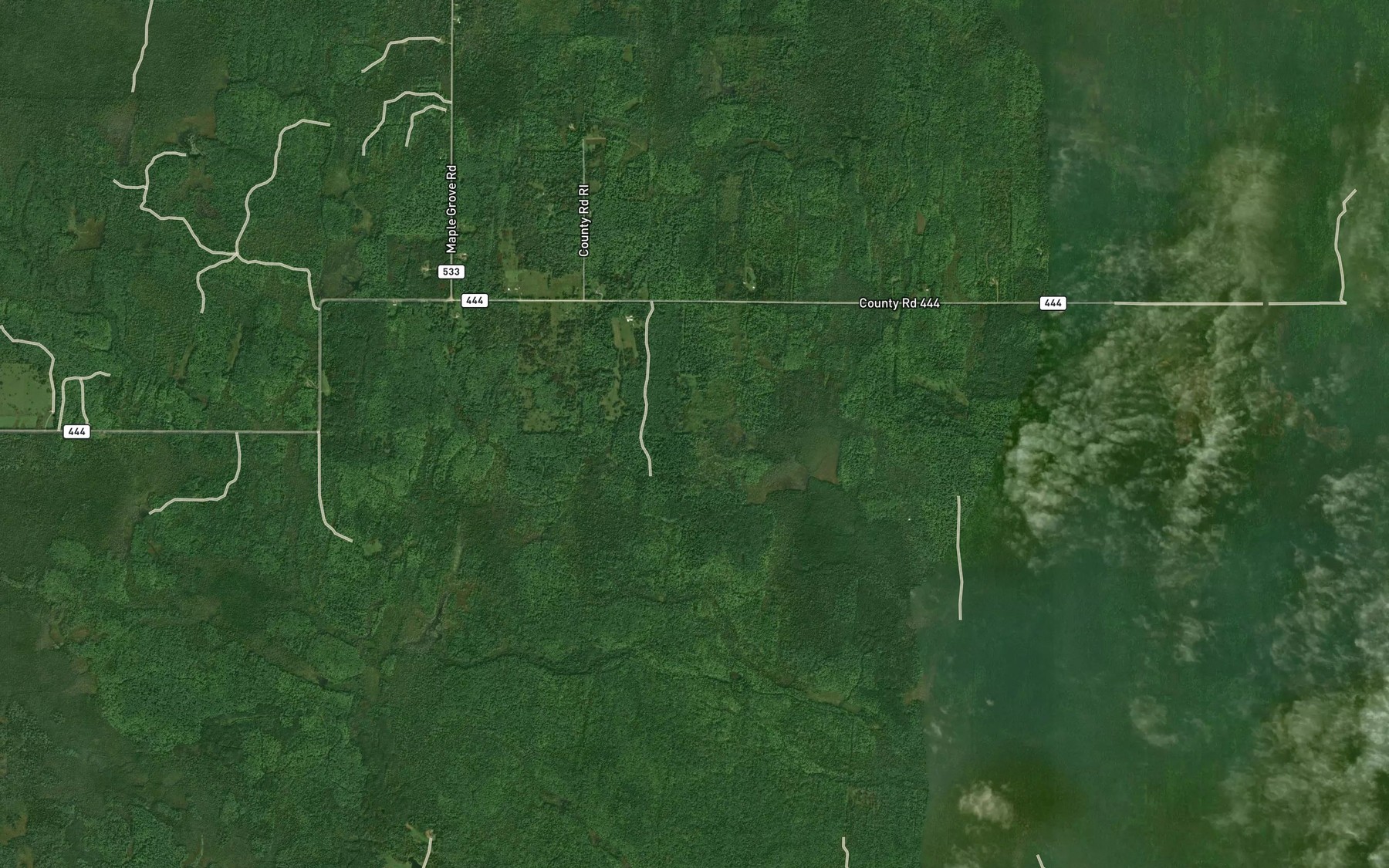 Satellite map of the Boiling Spring