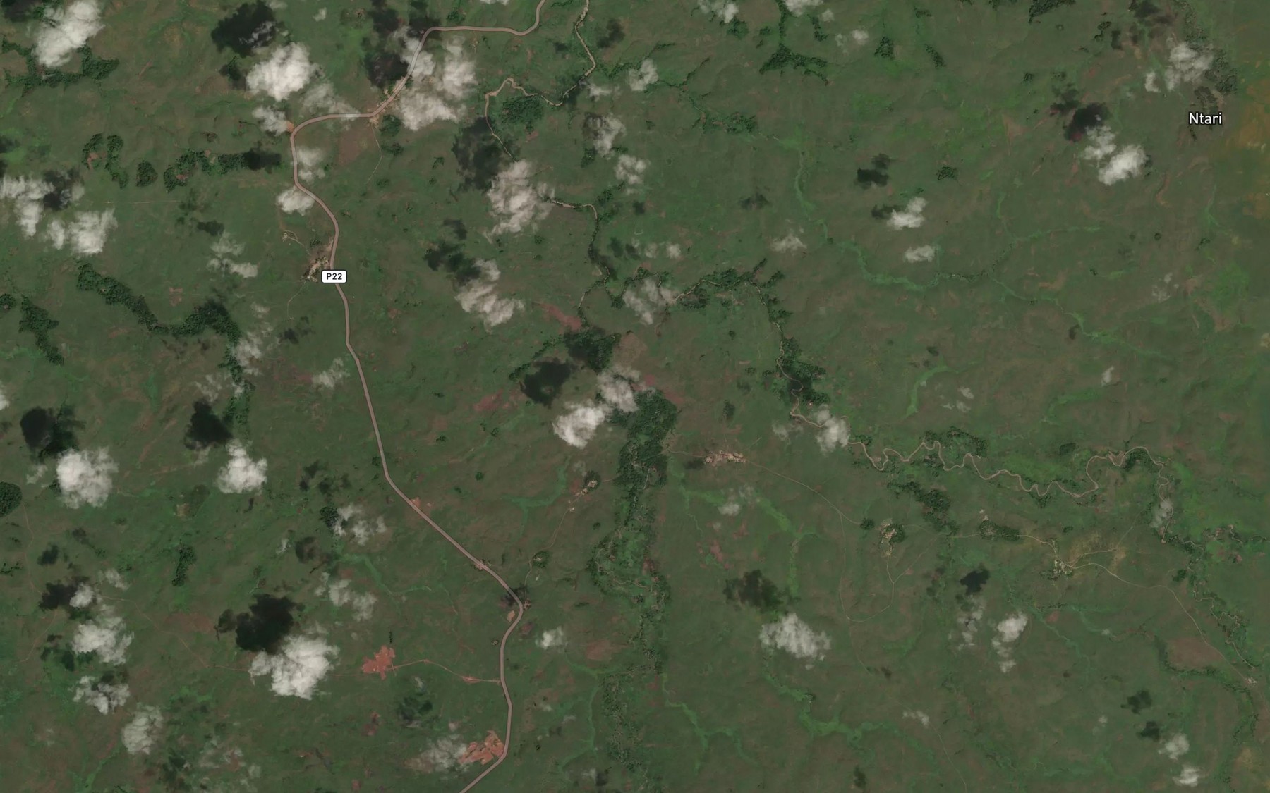 Satellite map of the Kikouangou