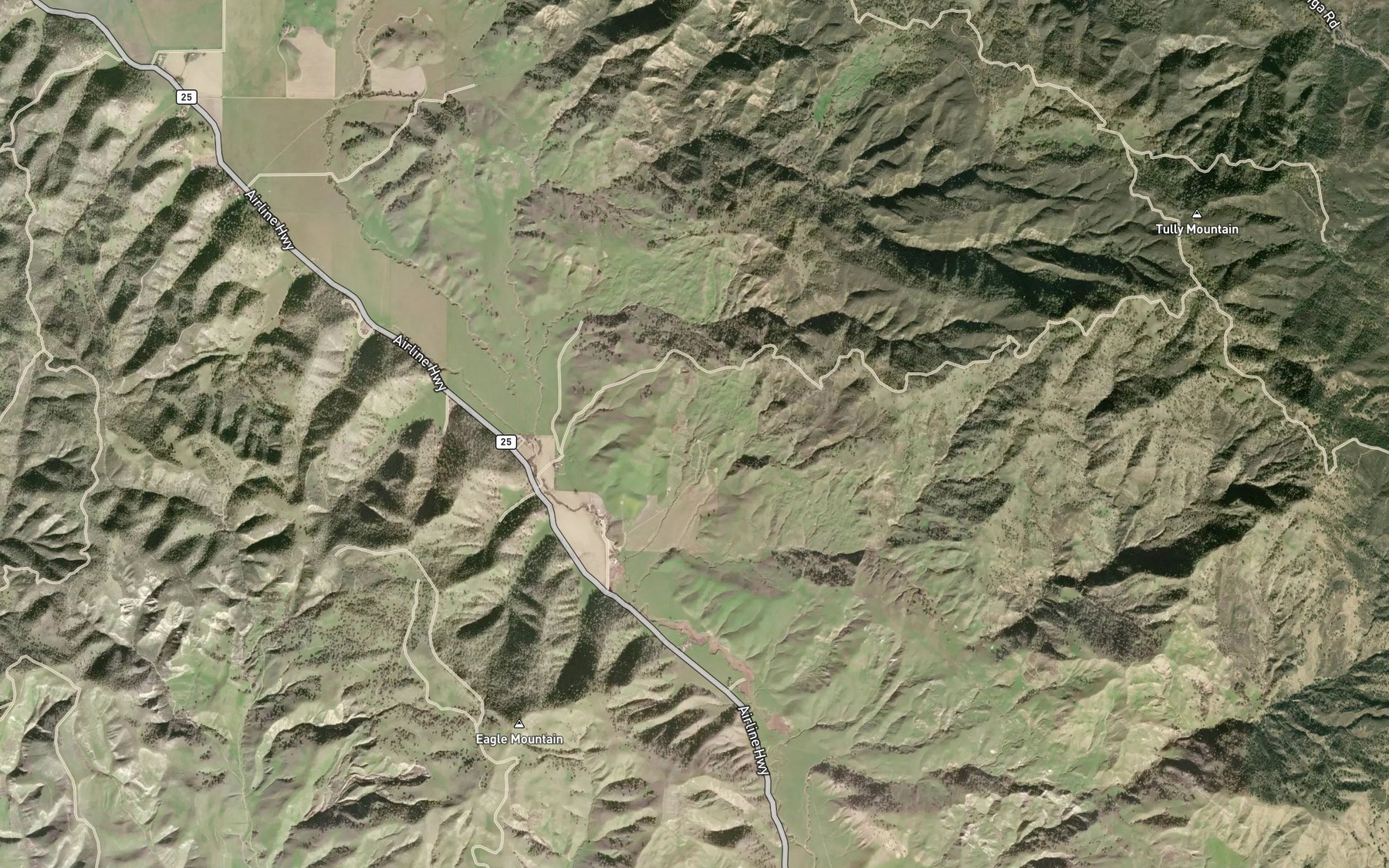 Satellite map of the Ligs Spring