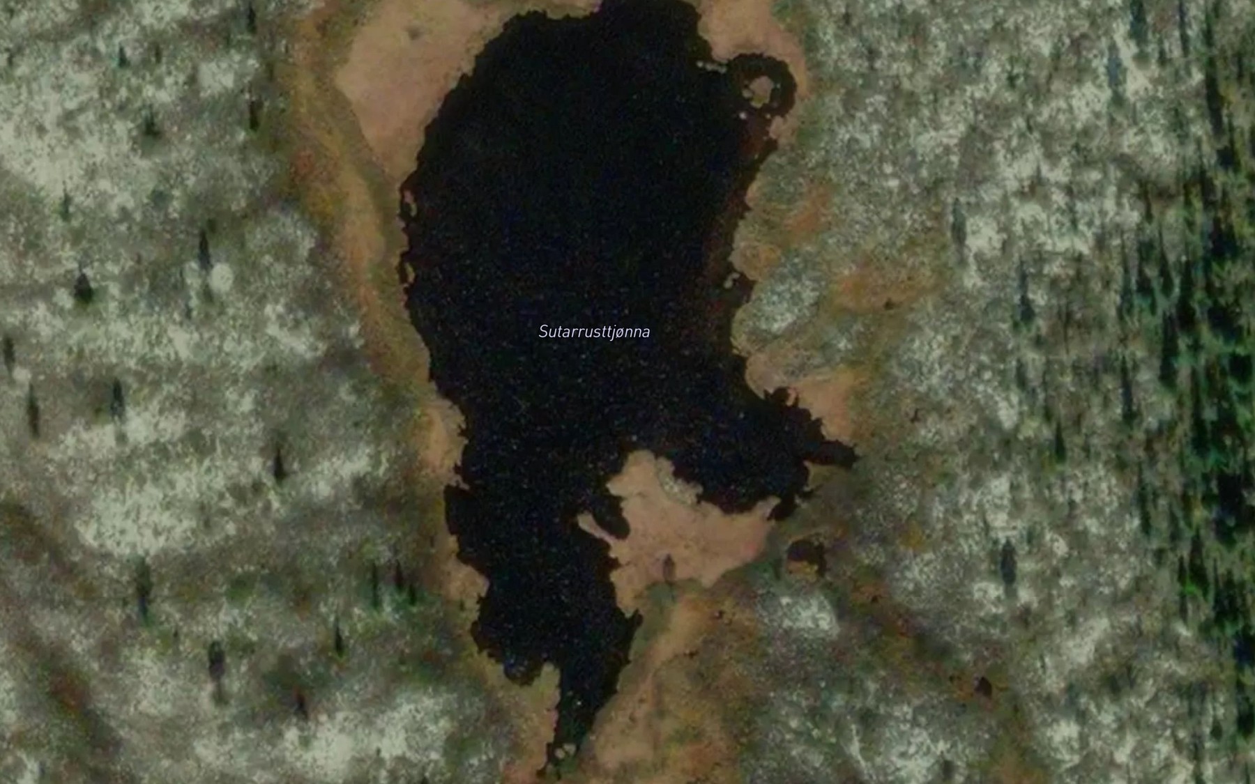 Satellite map of the Sutarrusttjorna