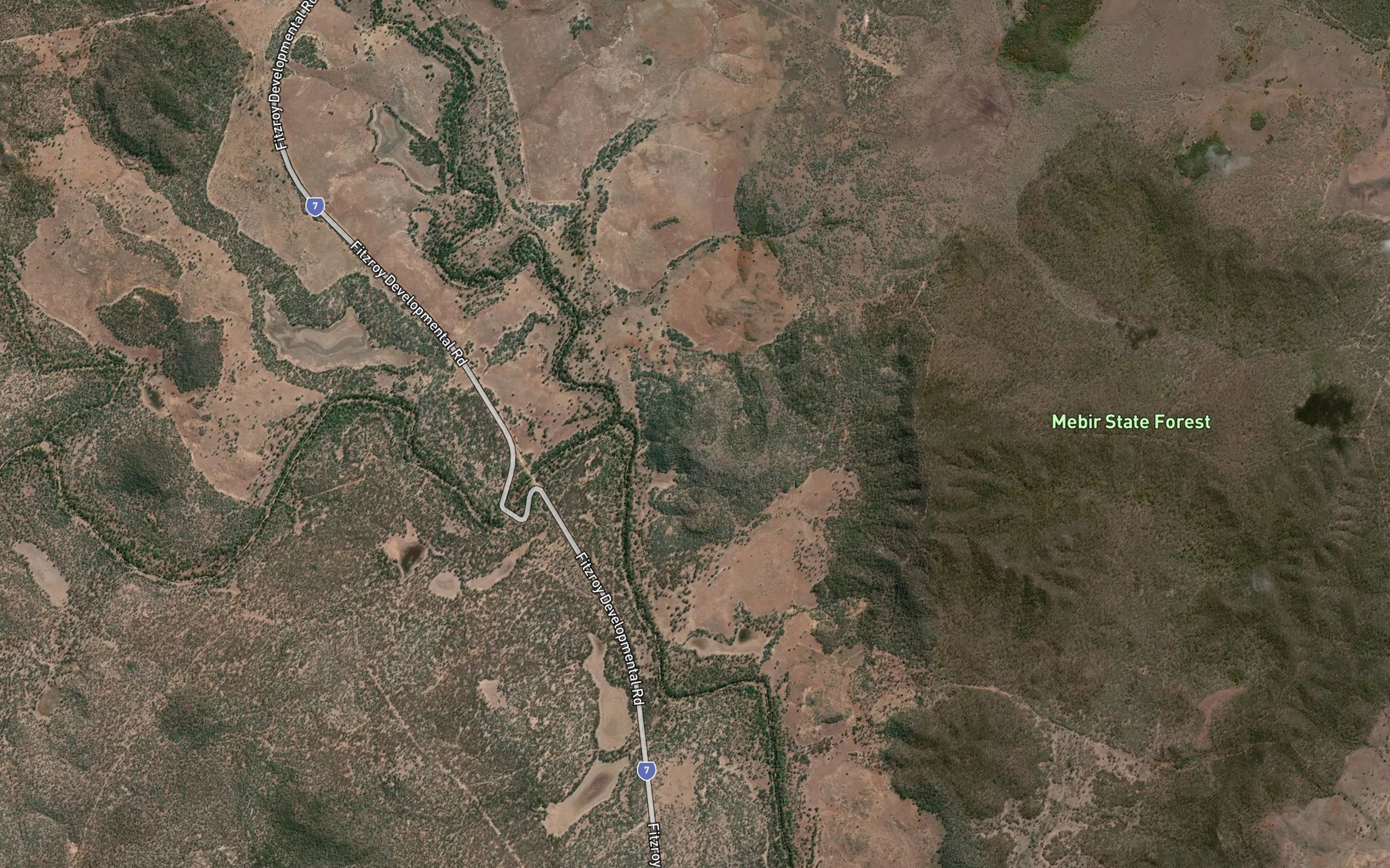 Satellite map of the Turtle Creek