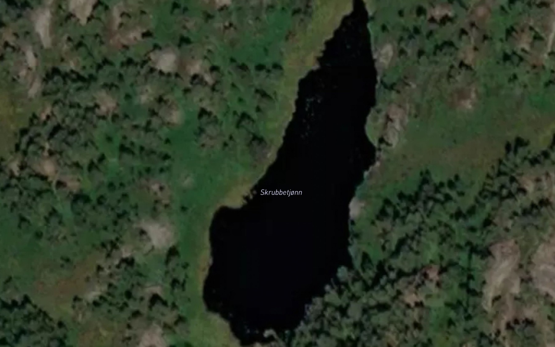 Satellite map of the Skrubbetjonn