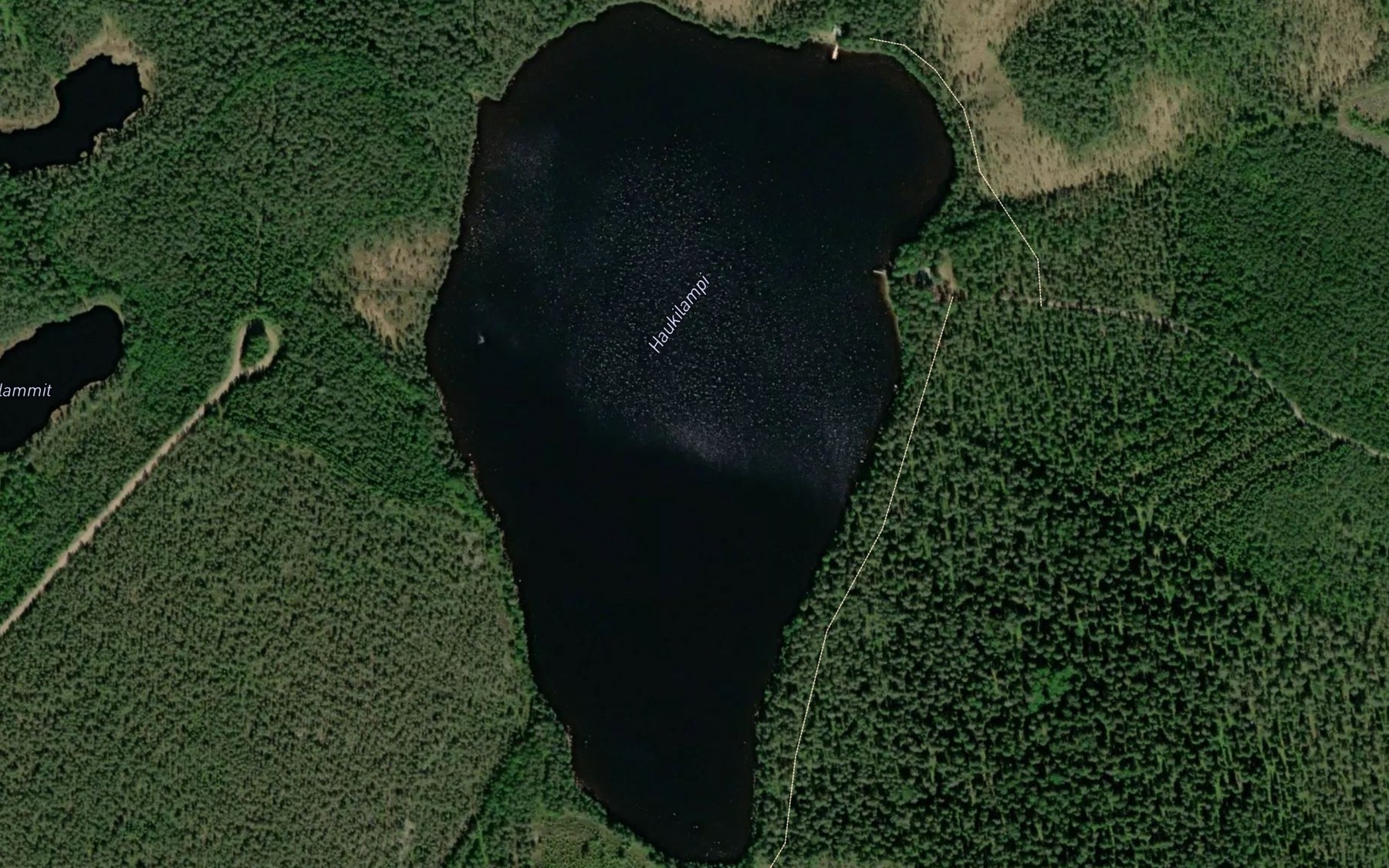 Satellite map of the Haukilampi