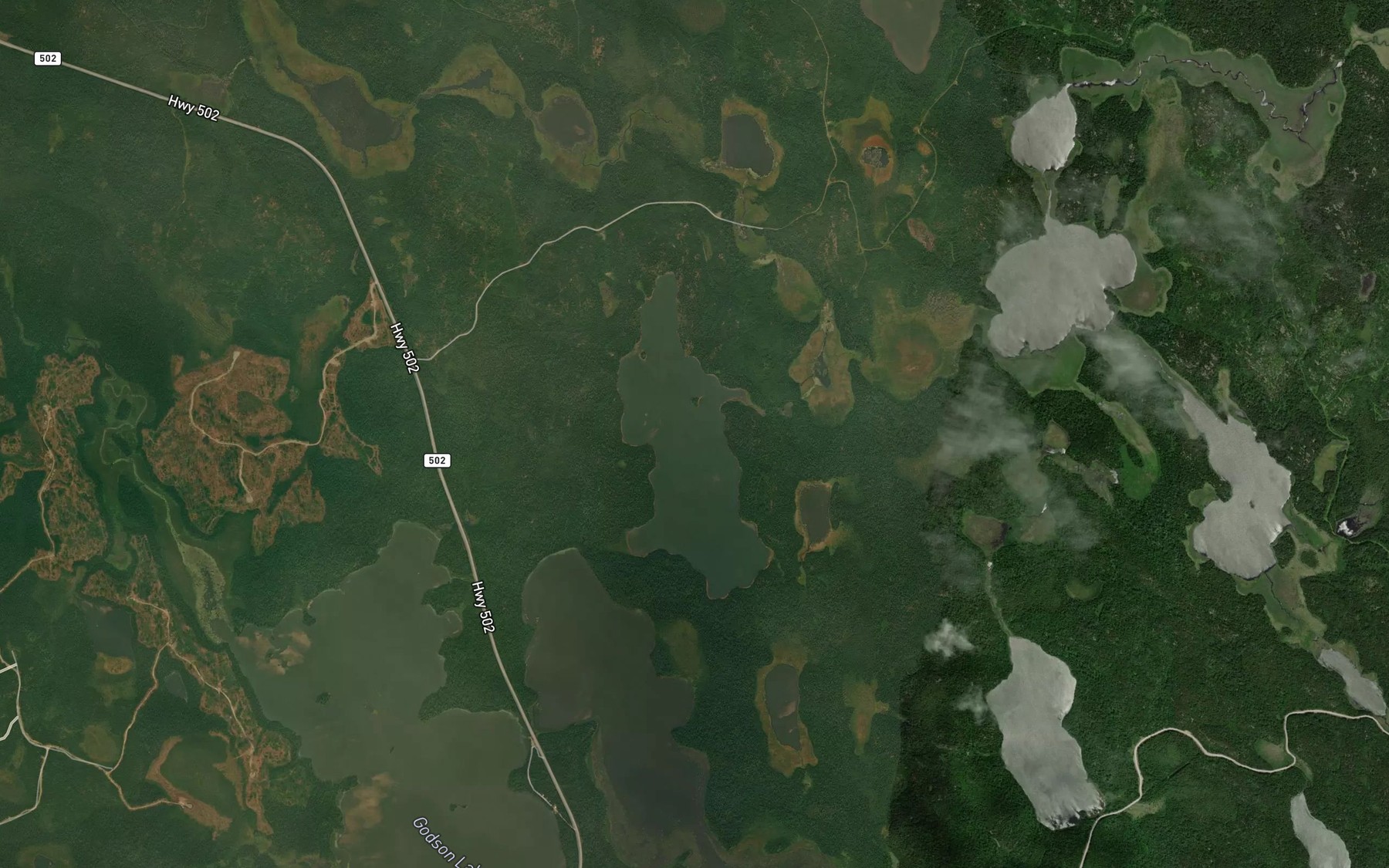 Satellite map of the Tremeer Lake