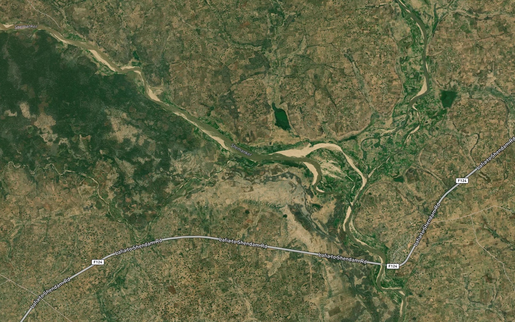 Satellite map of the River Ship